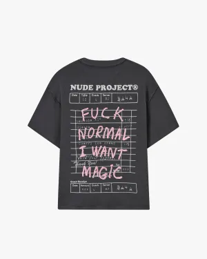Fuck Normal Tee Ash Slim Silhouette Chic Look