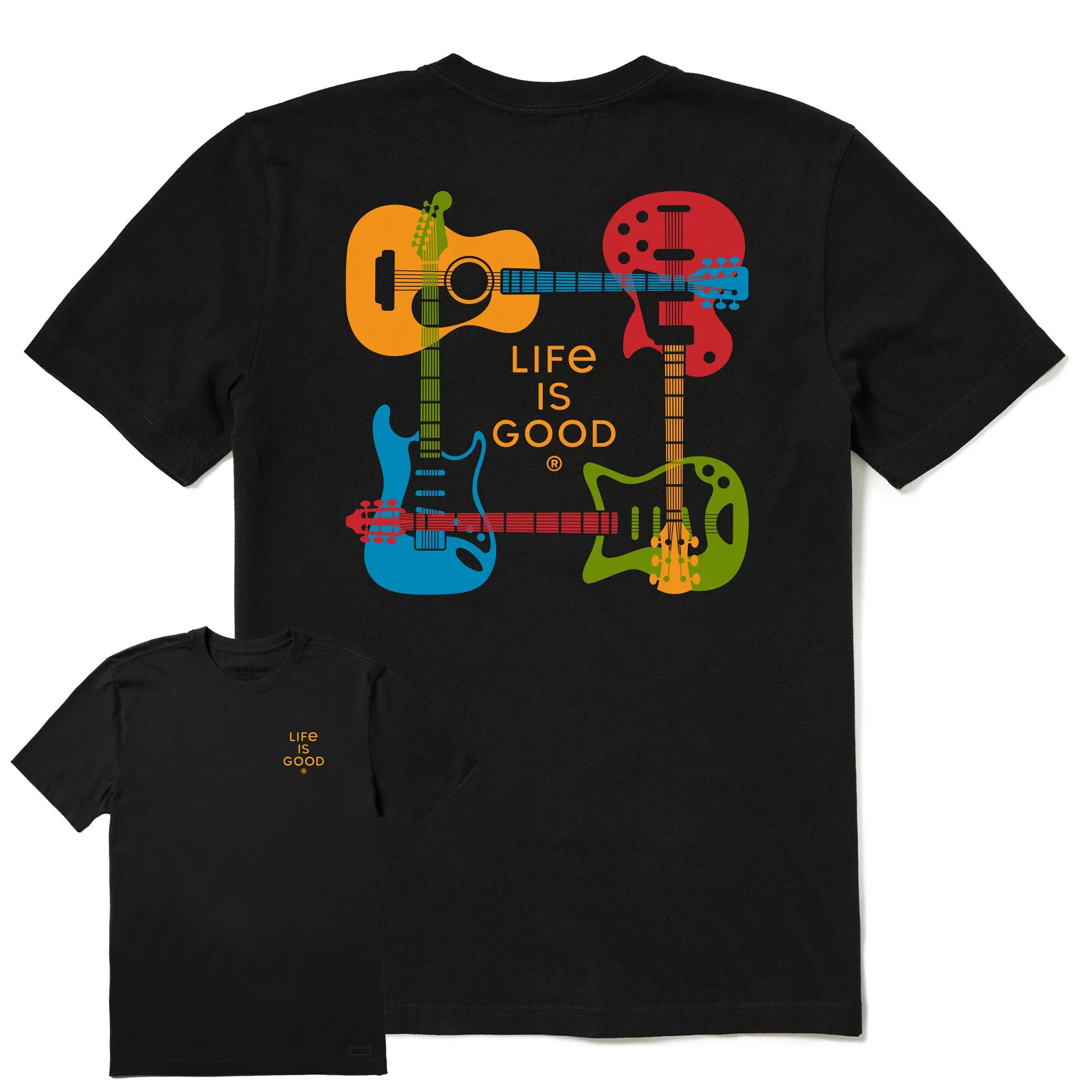 Men's Guitar Case Short Sleeve Tee Fit Design