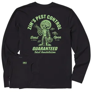 Sporty Comfort Wear Men's Zim's Pest Control Long Sleeve Crusher Tee