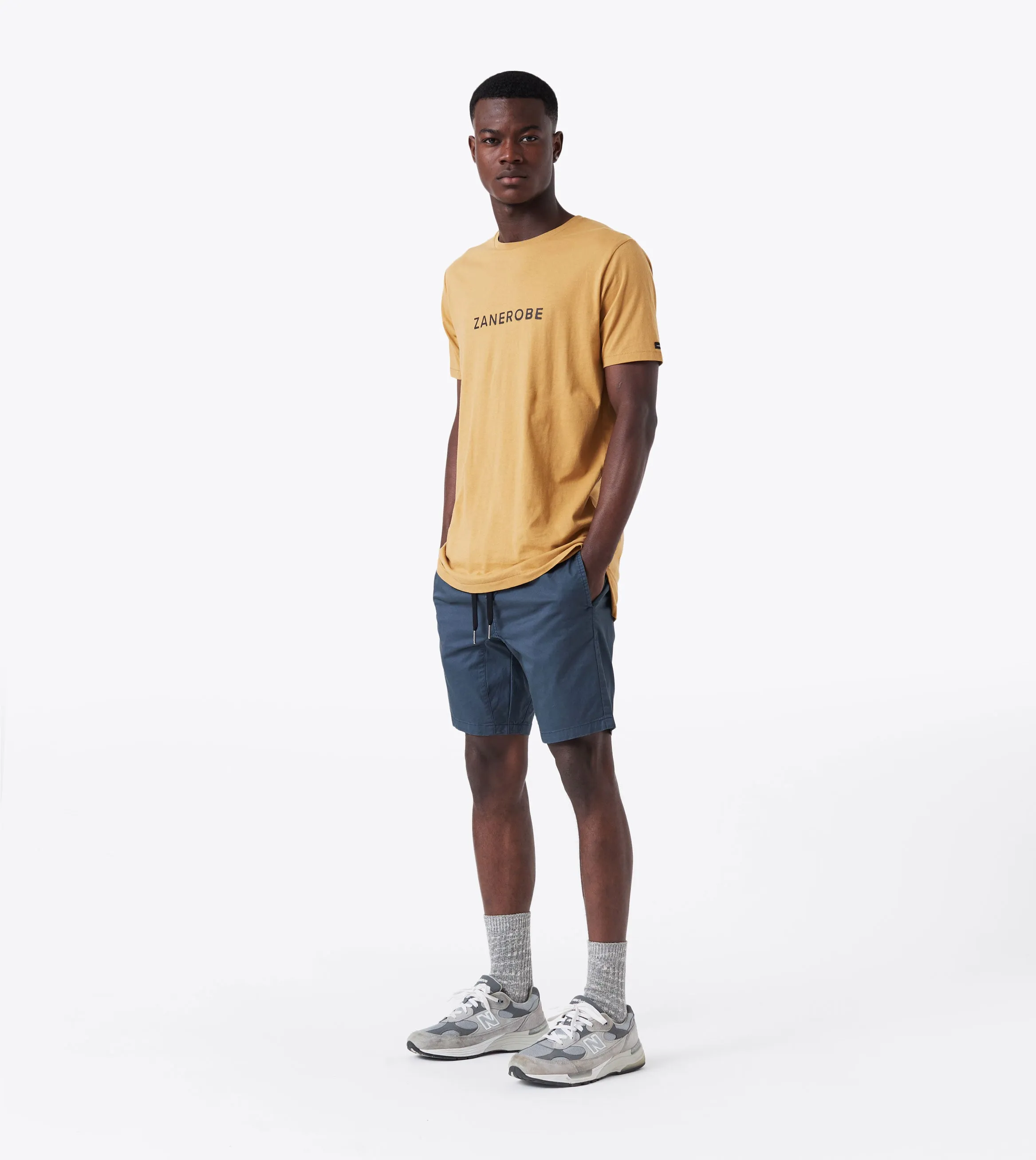 Sureshot Mid Rise Lite Short GD Slate Linen shorts One-of-a-kind