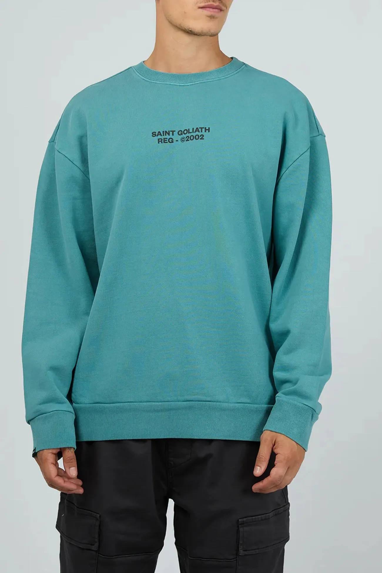 Boundary Crew Blue Fresh Chic stud accents