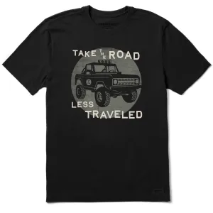 Cozy Wearable Men's Road Less Traveled Short Sleeve Crusher Tee