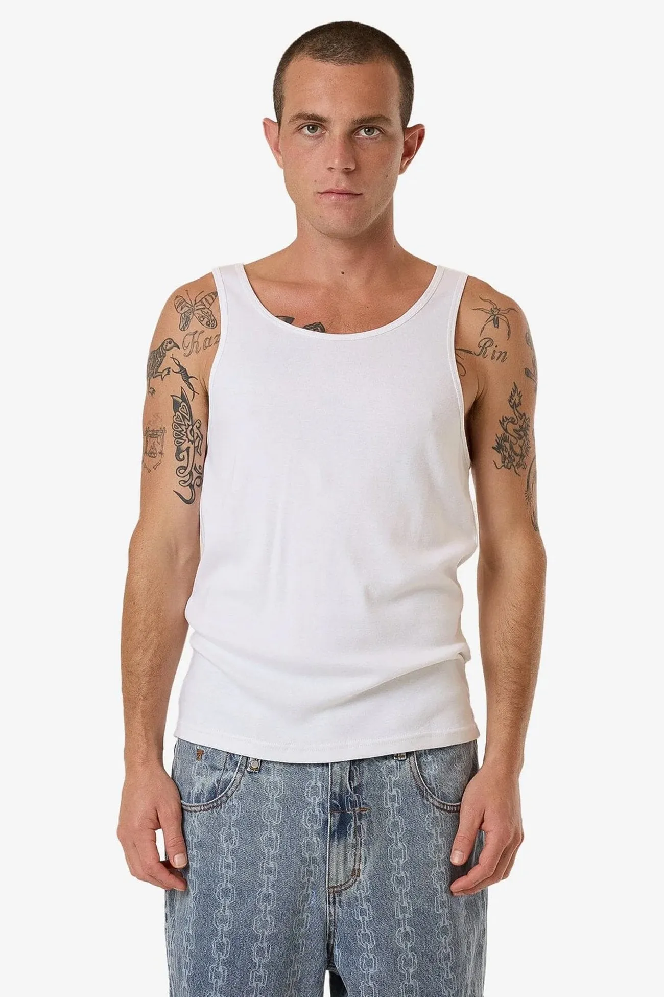 Endless Rib Tank White Daywear Style Zero Waste