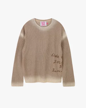 Local Knit Brown Clean Style