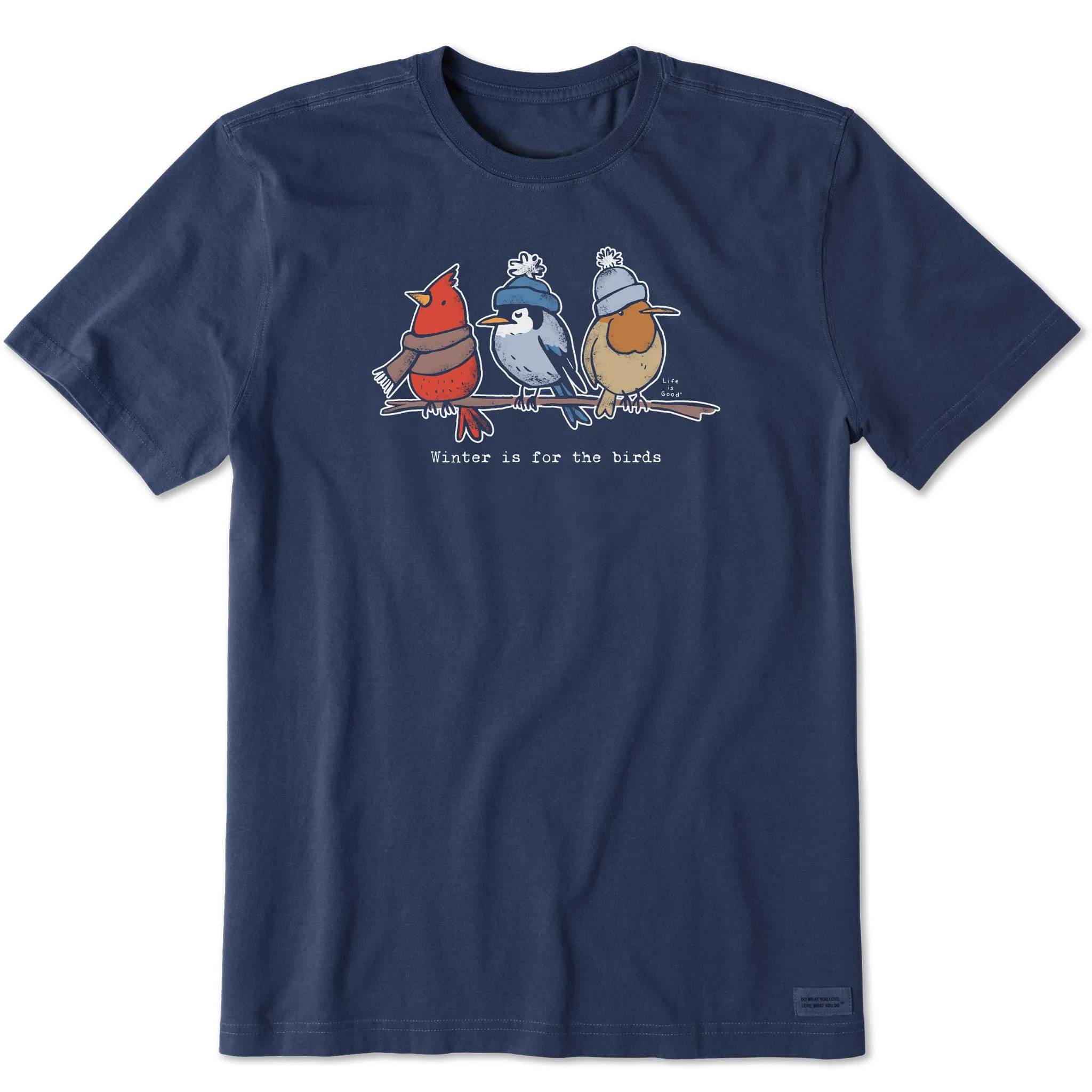 Men's Shady Winter is for the Birds Short Sleeve Crusher Tee Essential Clothing