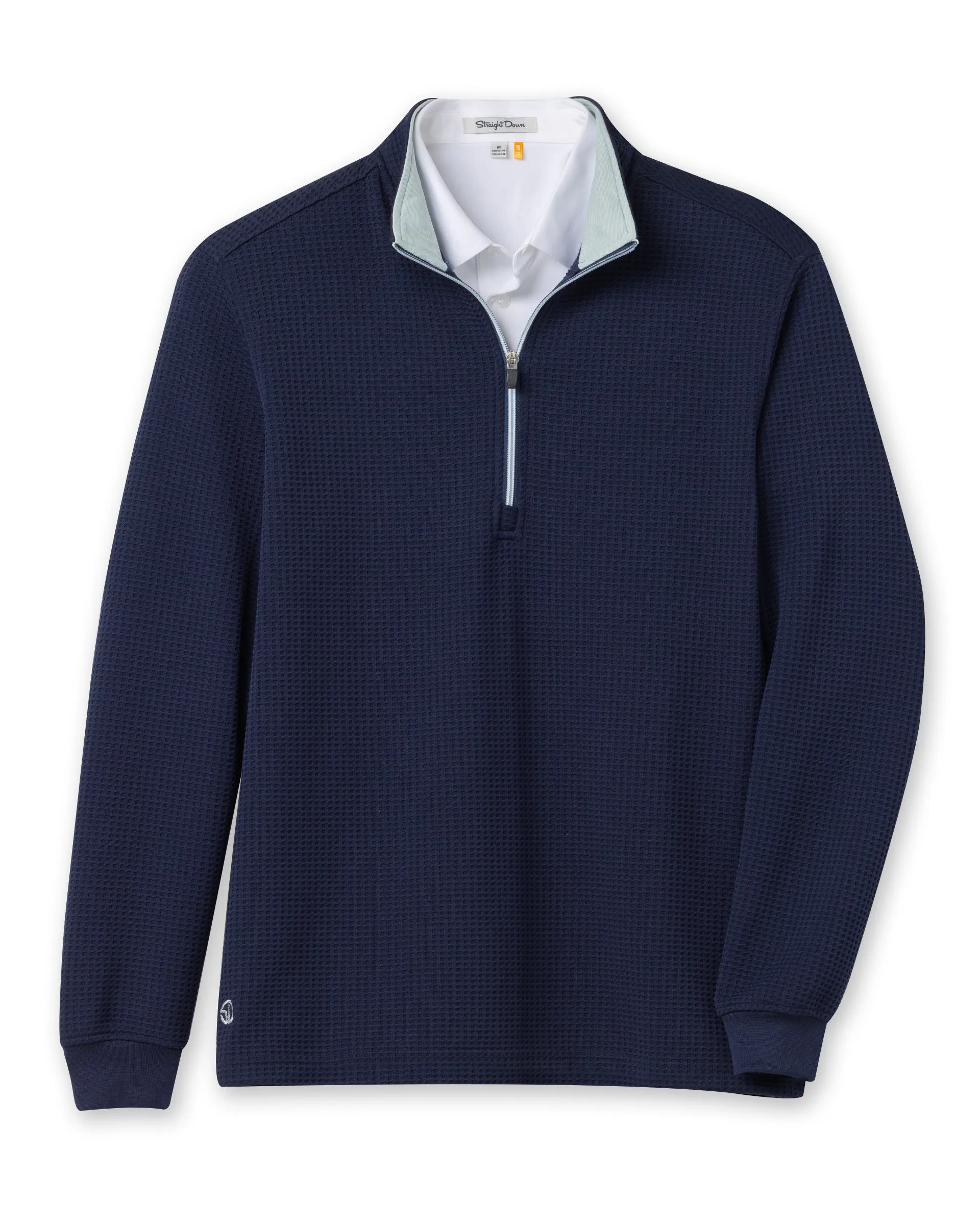 Optic Quarter Zip - Indigo Ventilation Panel Design