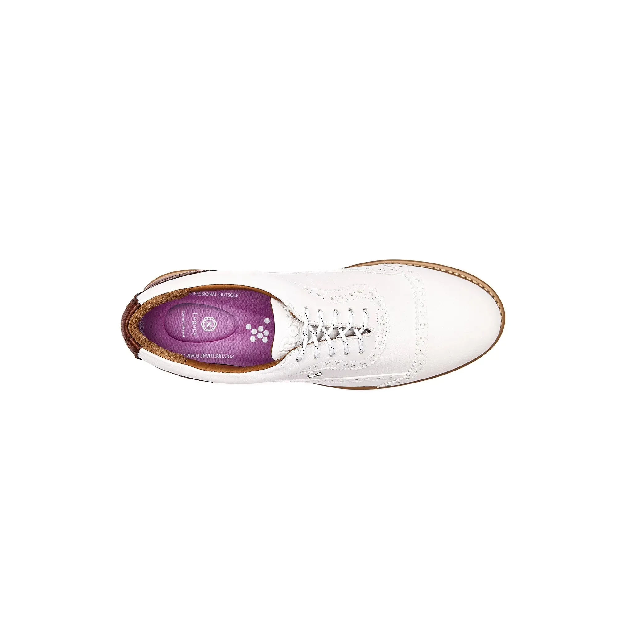 Slip   On Style Legacy Hope Spikeless Golf Shoes White Honey