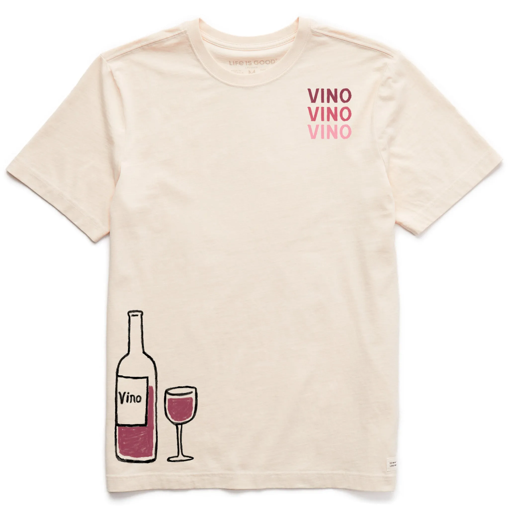 Timeless Wear Men's Vino Pour Short Sleeve Crusher Tee