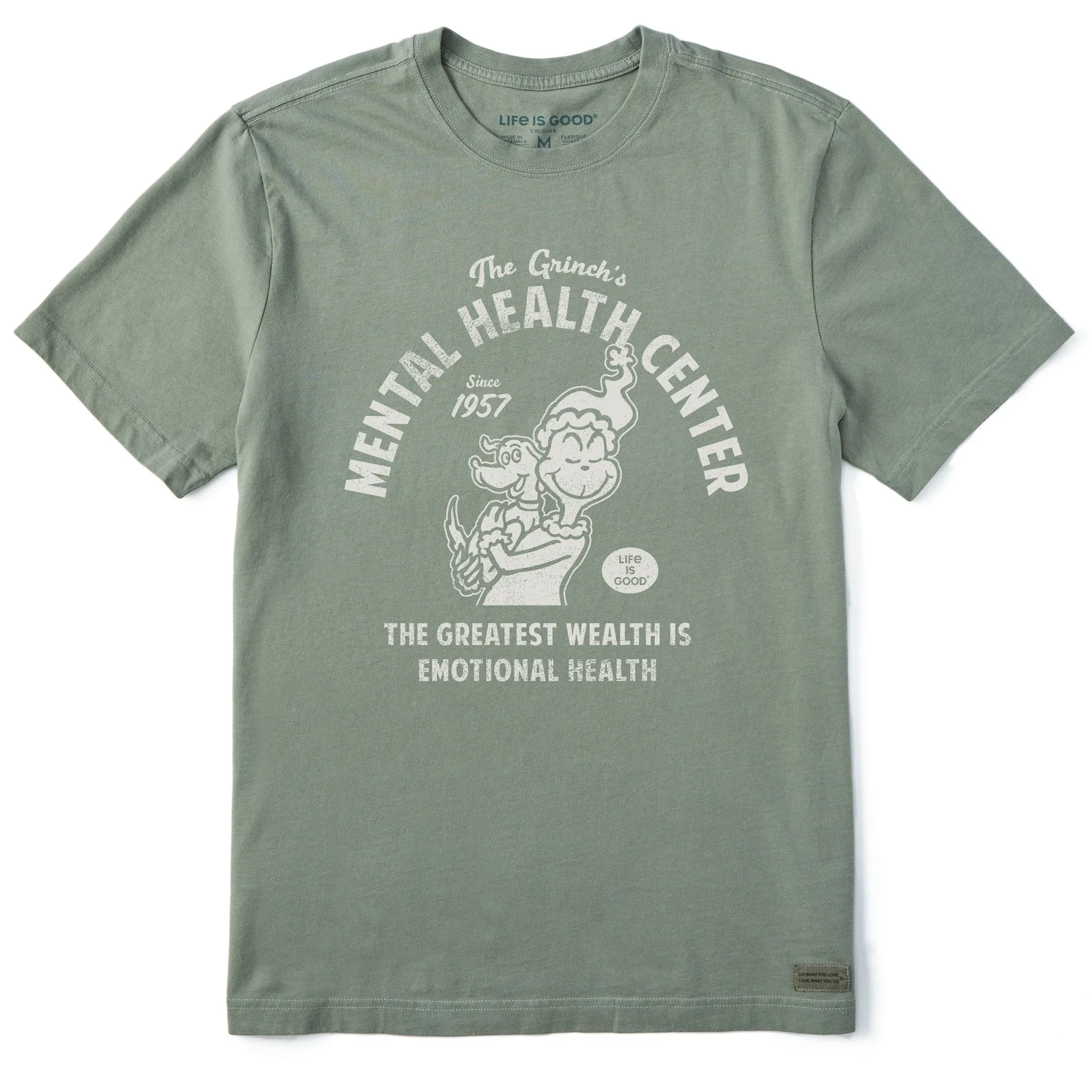 Street Smart Men's Grinch Max Mental Health Center Short Sleeve Crusher Tee