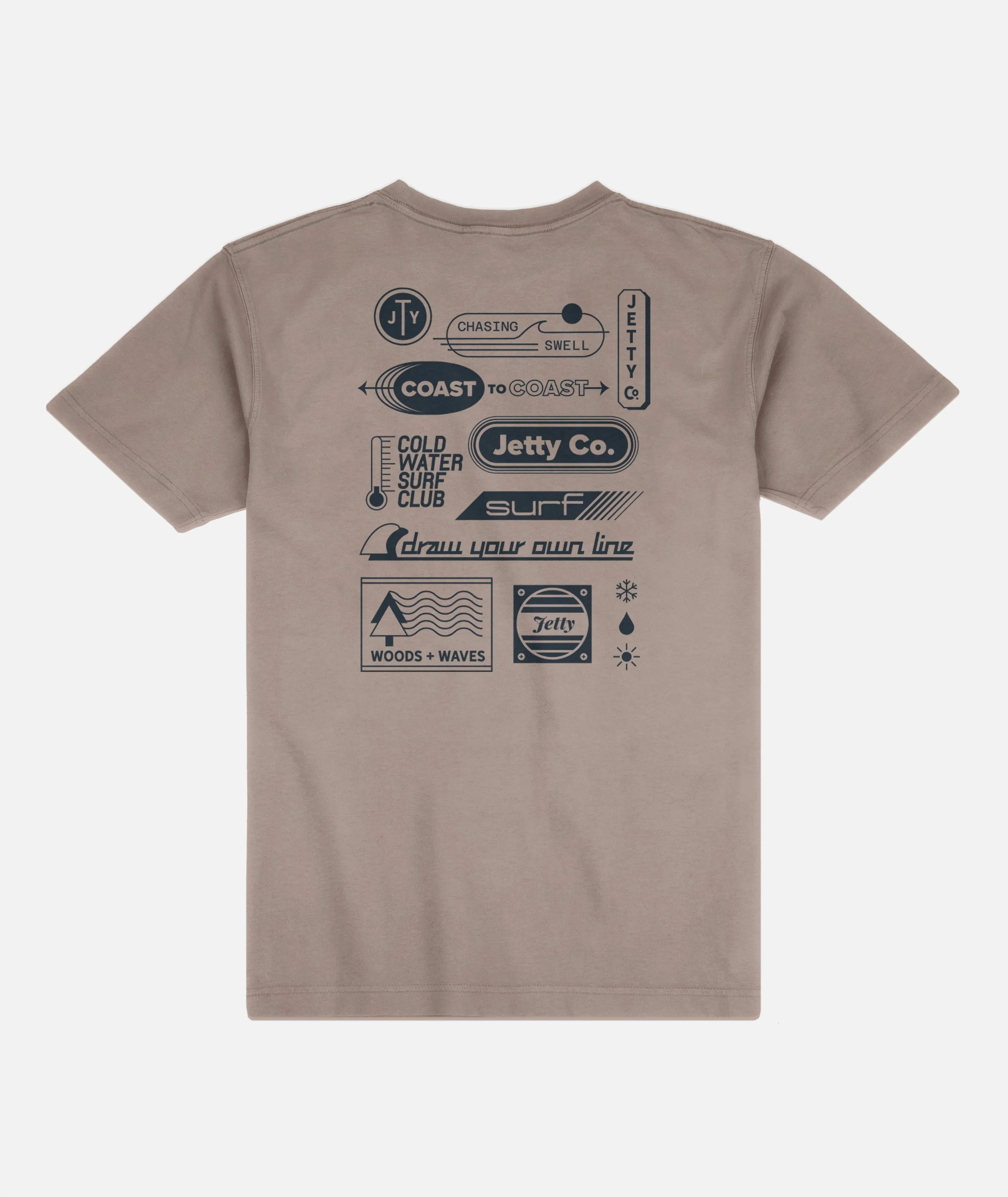 Slim Style Merit Tee - Cinder