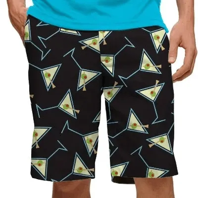 embroidery work Effortless Style Loudmouth Golf: Men's StretchTech Shorts - Tee Many Martoonies