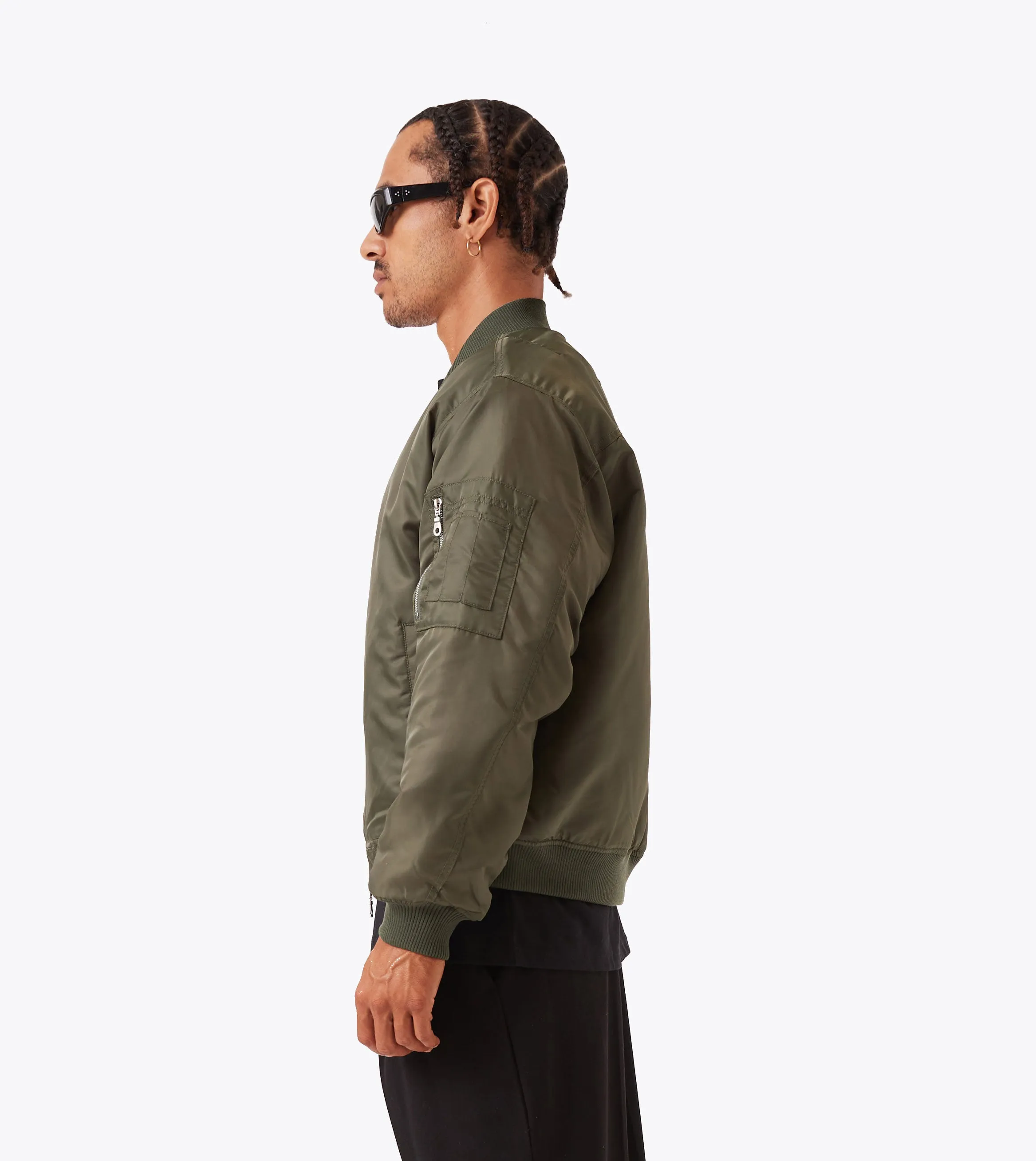 Flexible Insulation Sateen Bomber Olive