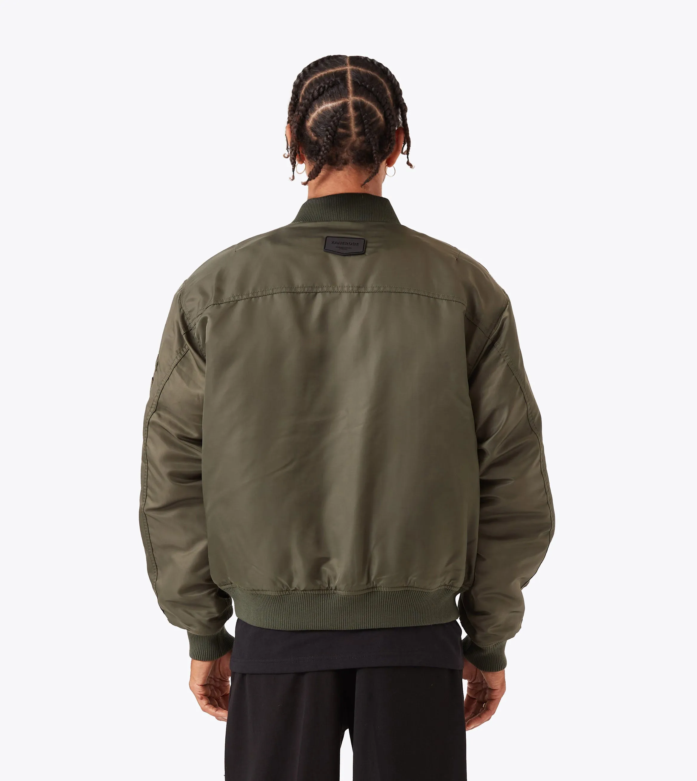 Sateen Bomber Olive stain resistant coating Reinforced Seams