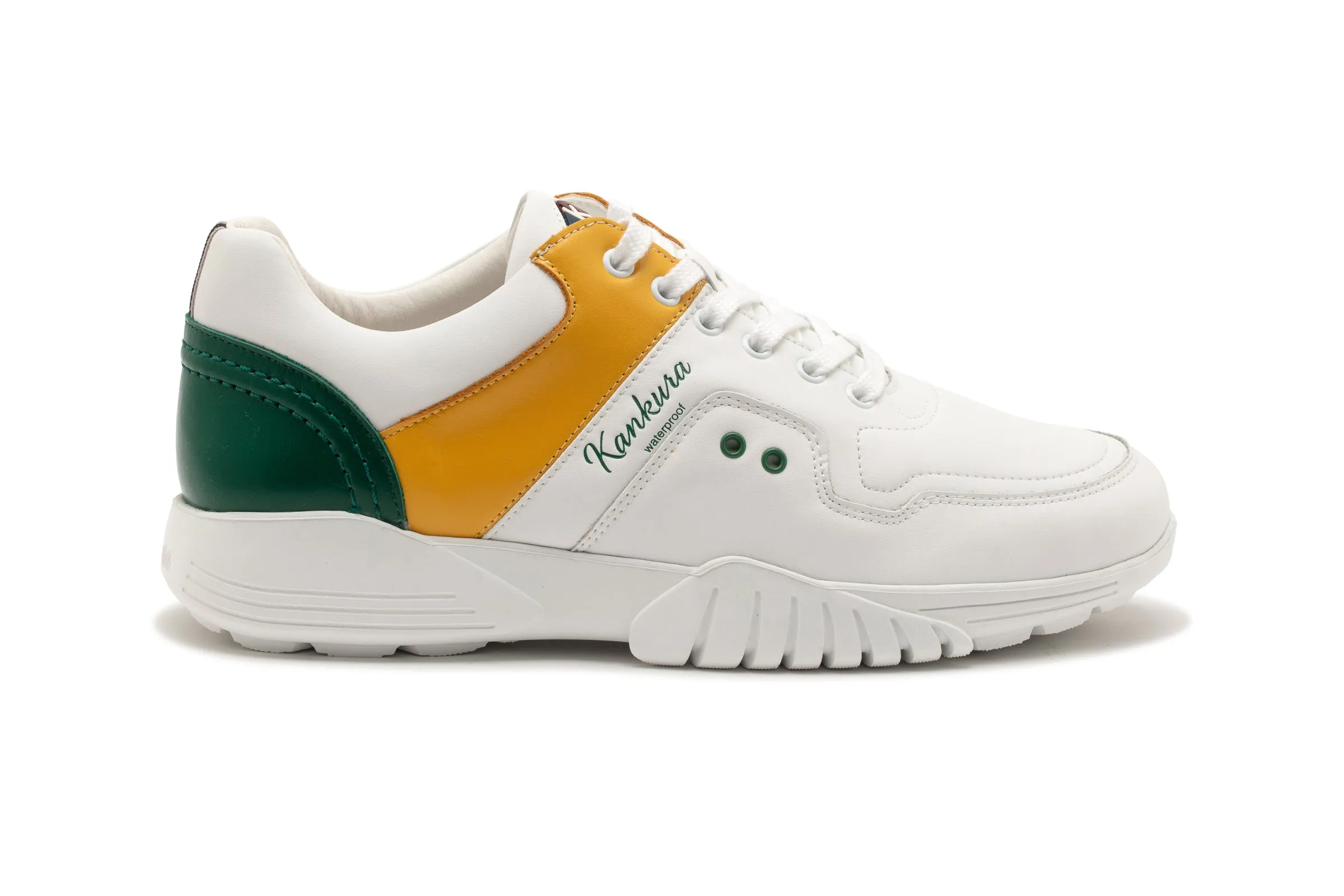 Challenge 01   White|Yellow|Green  Men's Golf Shoes  CH001 14 Every Foot