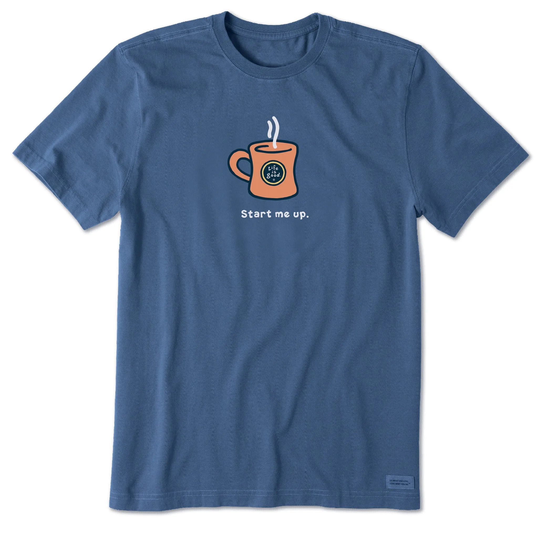 Light and Cozy Simple and Comfortable Men's Start Me Up Short Sleeve Tee