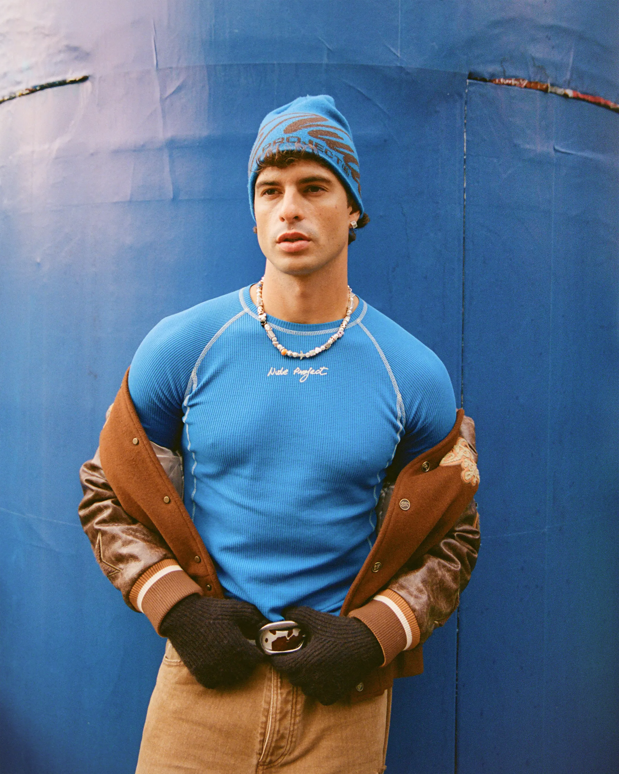 Waffle Long-Sleeve Tee 2 Pack Green/Blue Lightweight Feel