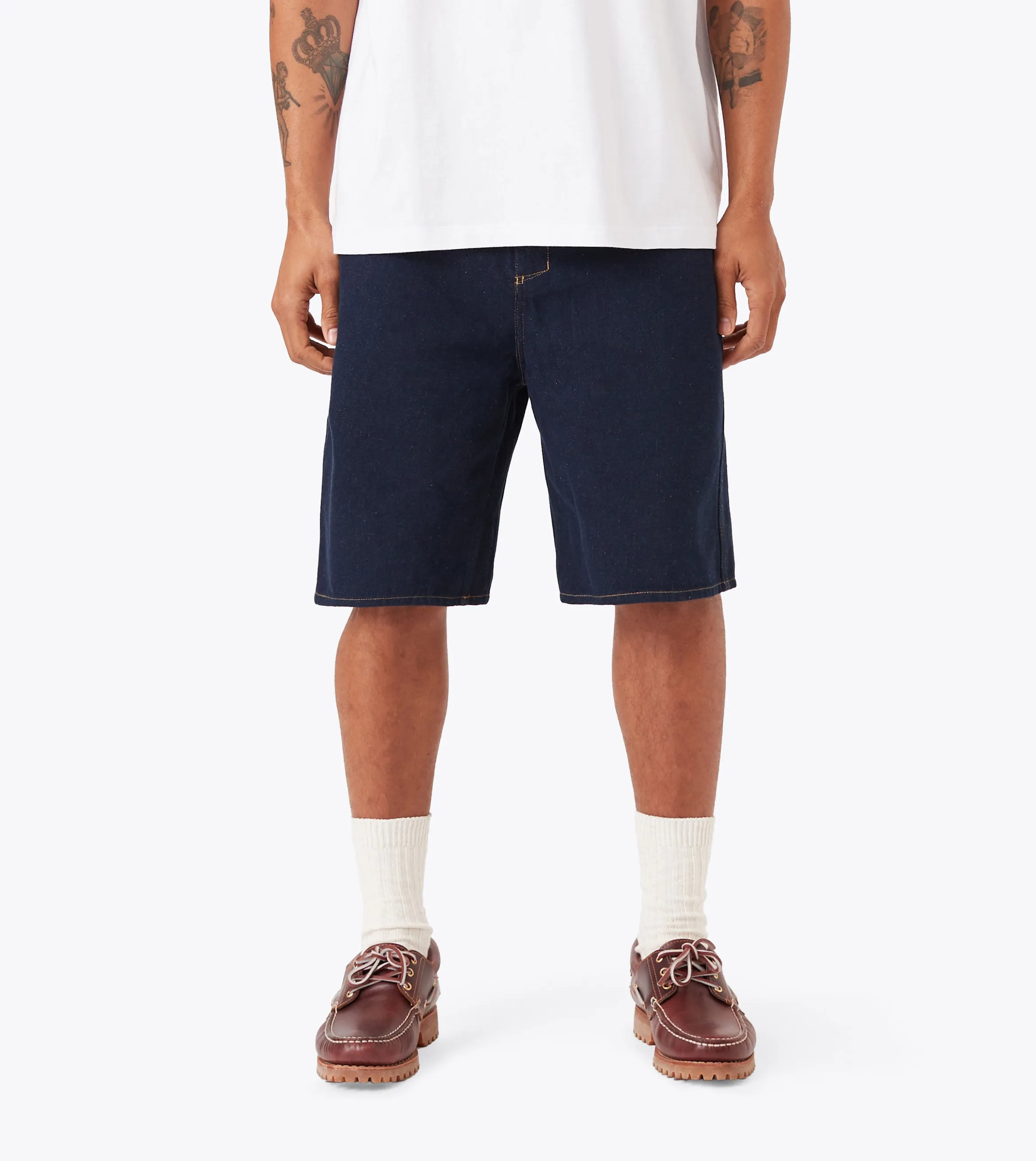 Odor Resistant Coating Back pockets Legacy Denim Short Indigo