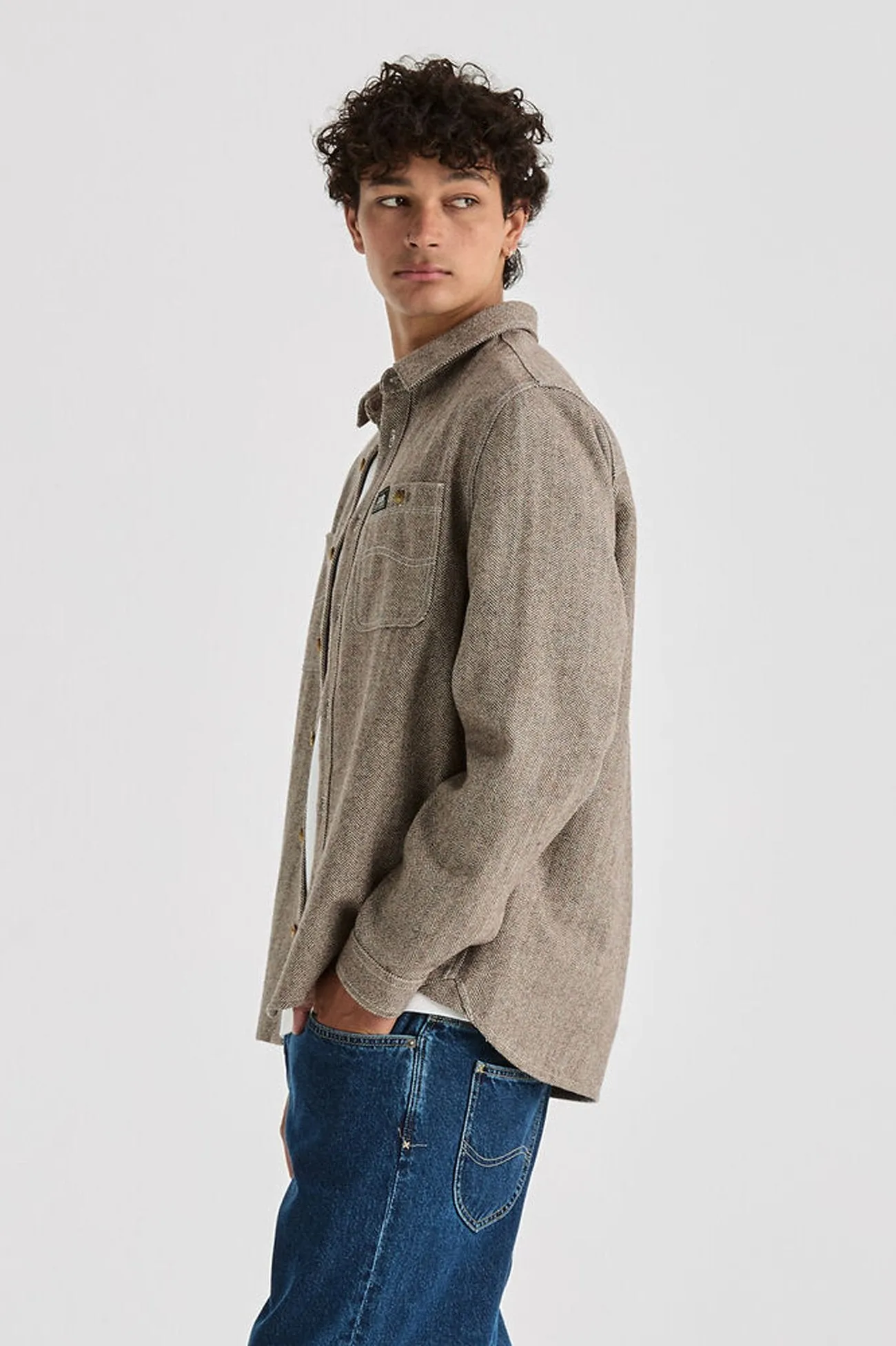QuickDryTechnology Lee Worker Long Sleeve Shirt Herringbone