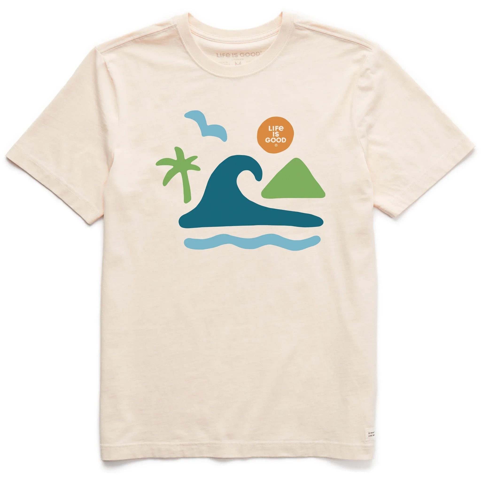 OdorResistantTechnology Recycled Polyester Blend Men's The Beach Short Sleeve Crusher Tee