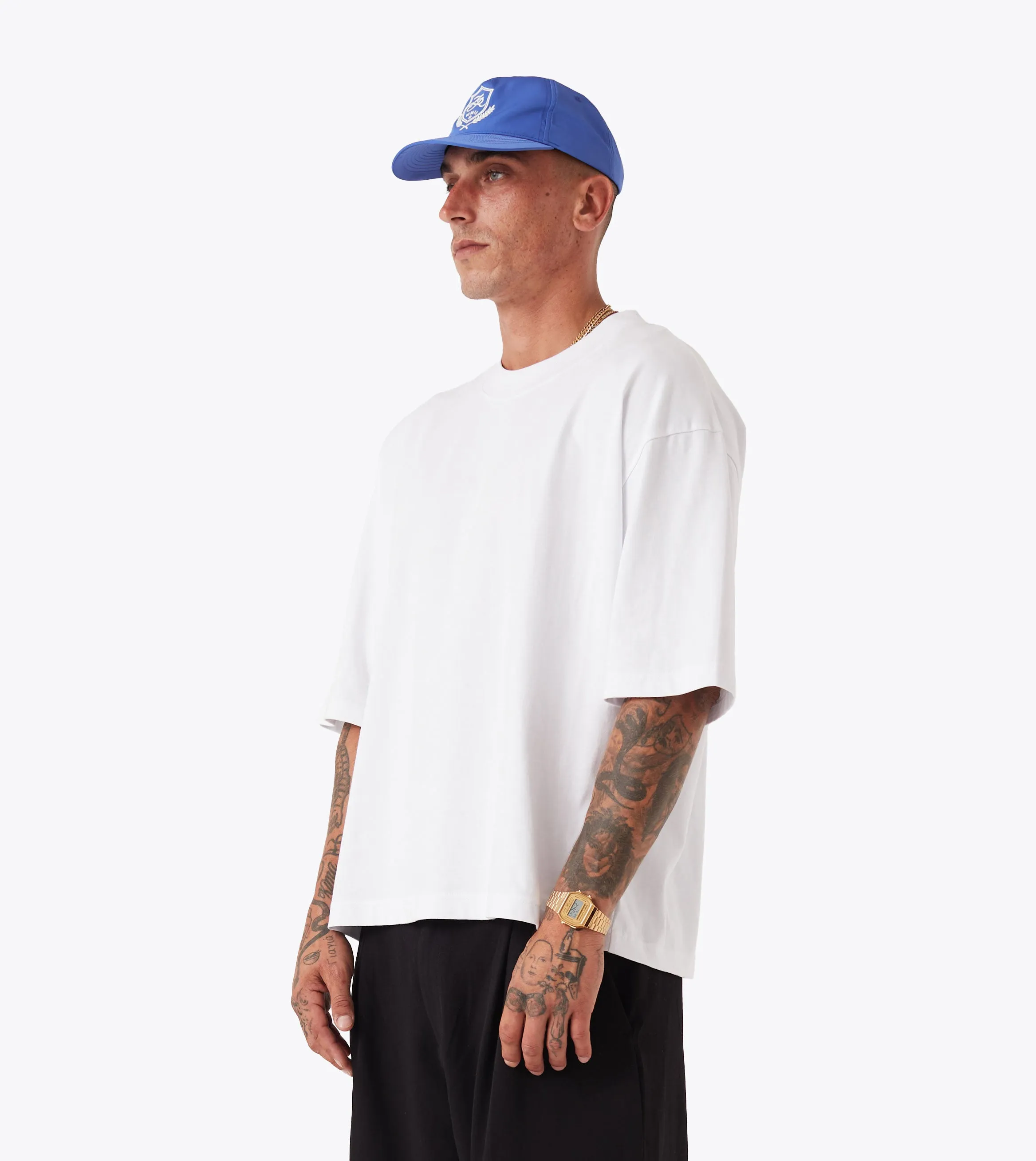 Flow Crop Tee White VintageWashEffect Light Casual