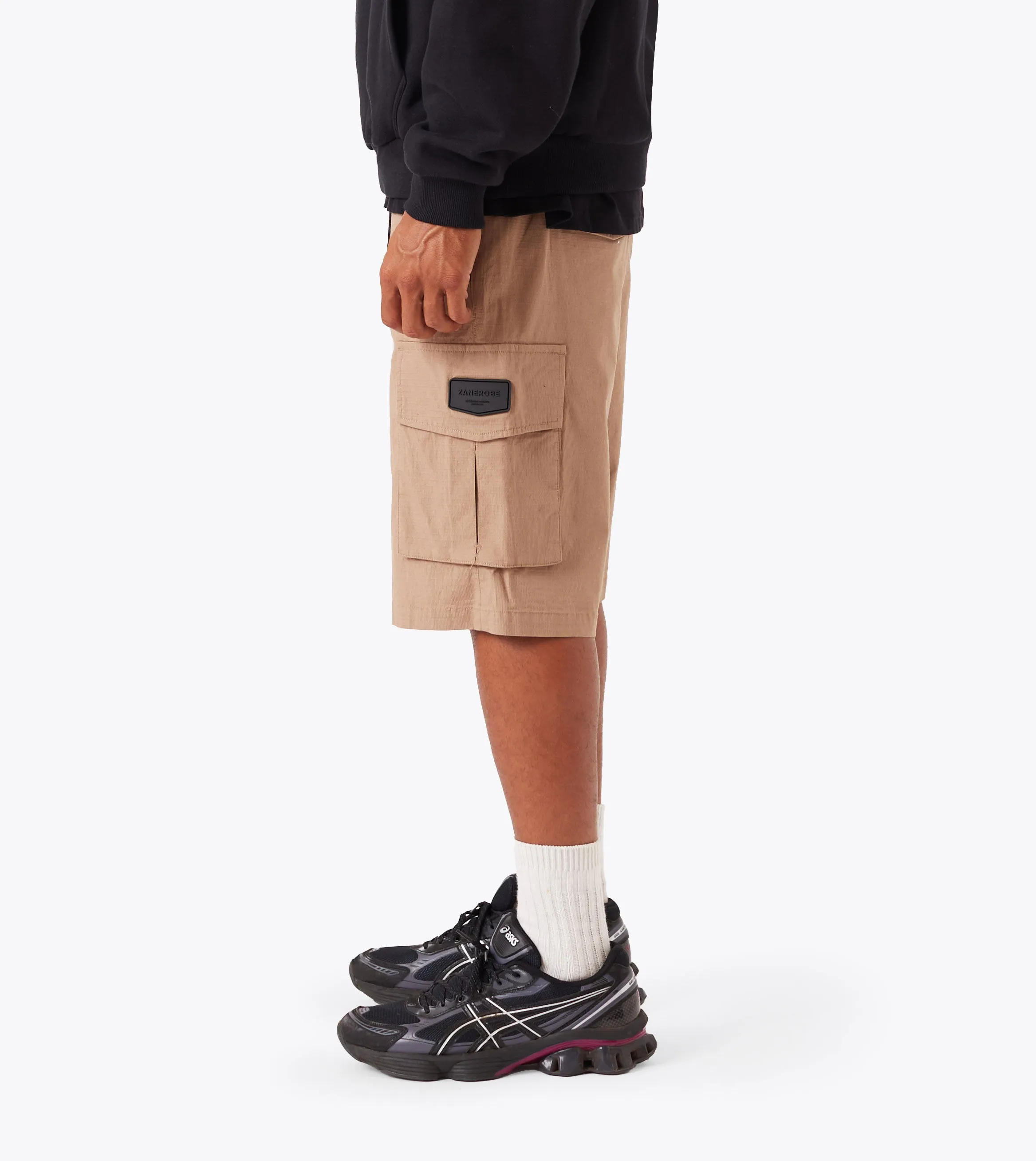 Parachute Short Dk Tan Office Attire Denim shorts