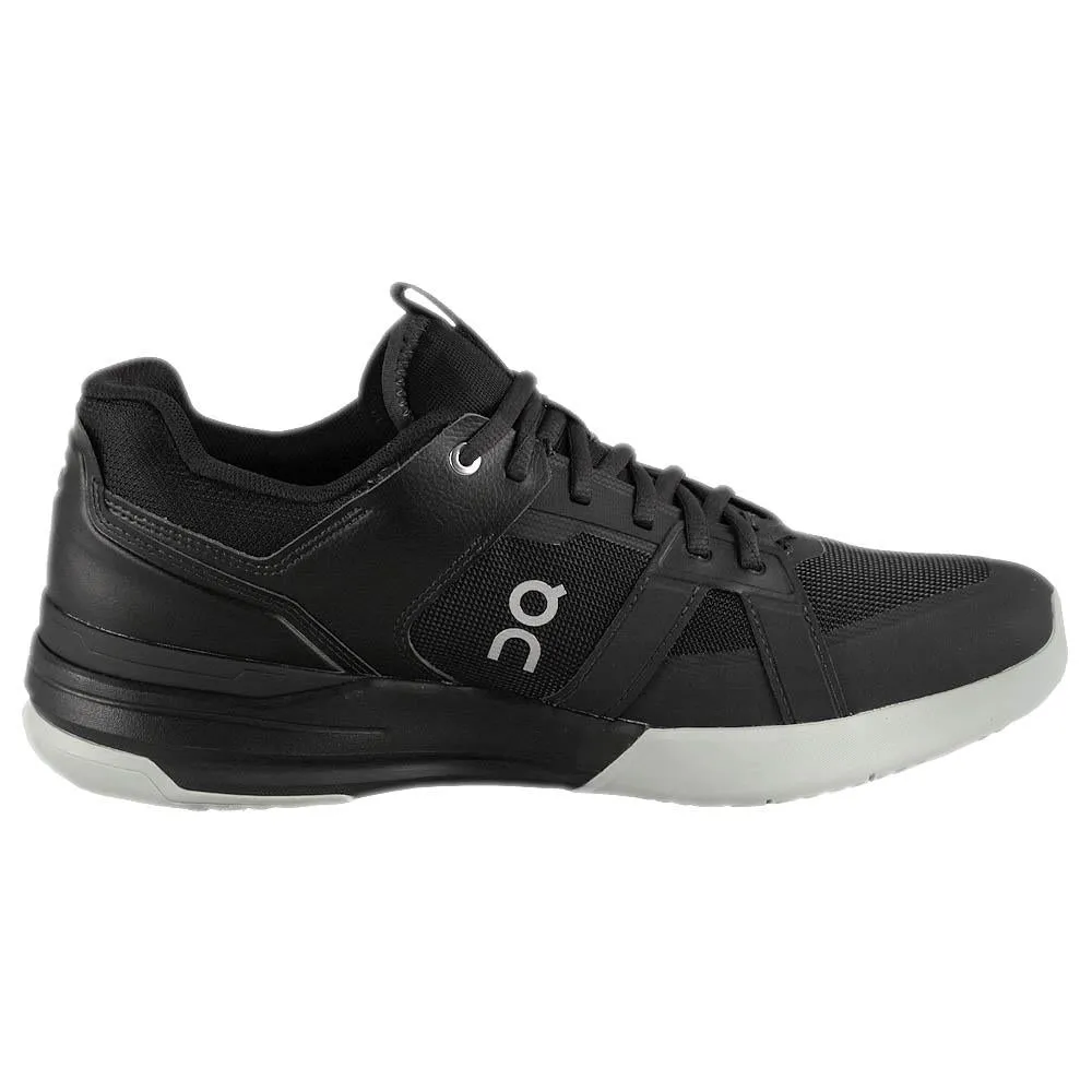 On Men's THE ROGER Clubhouse Pro - Black/Glacier Comfort Cushion Good Grip