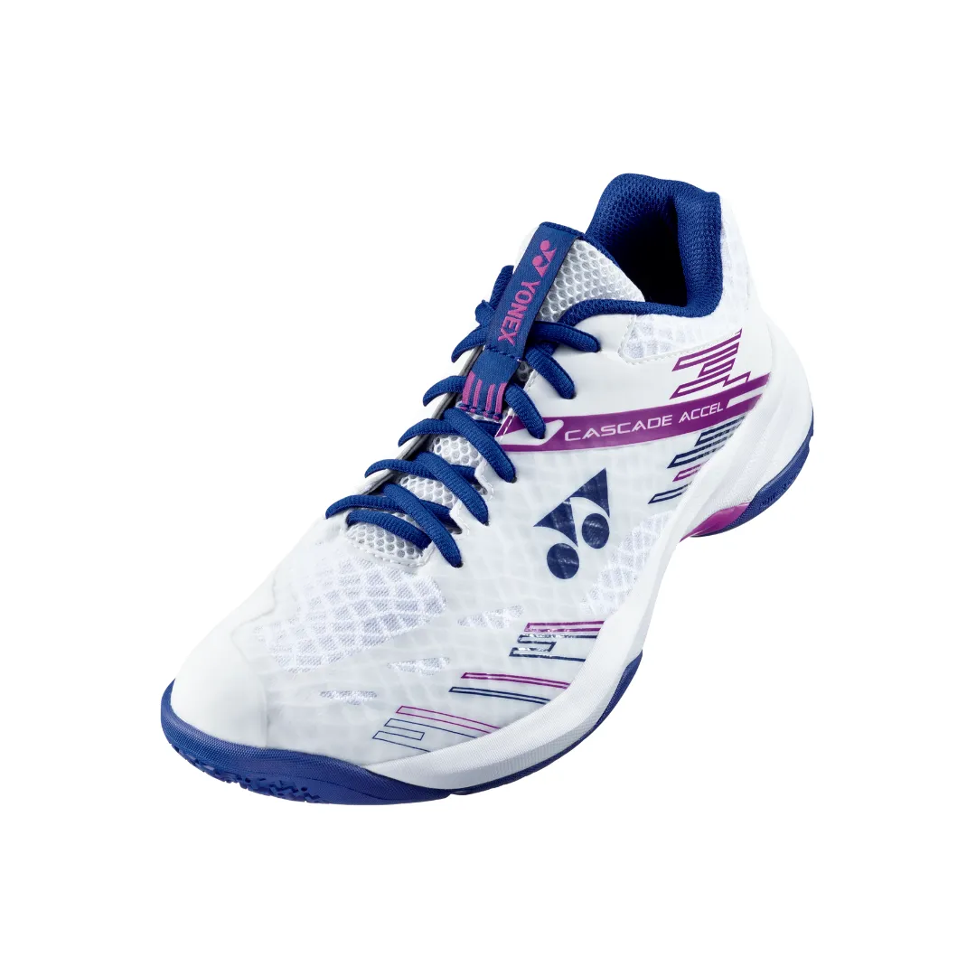 Stabilizing Shank Hybrid Wear Yonex Power Cushion CASCADE ACCEL Wide Women [White/Purple]
