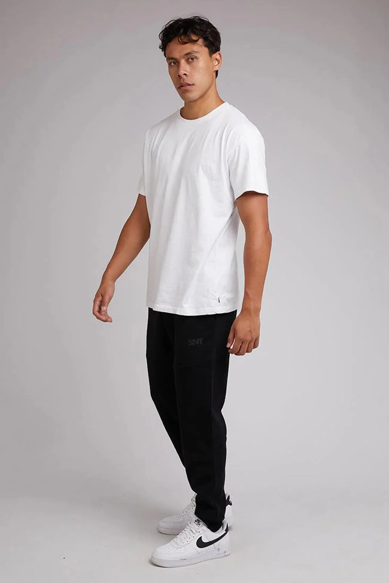 Tech Track Pant Black Casual Comfort Layers Perfect Shape