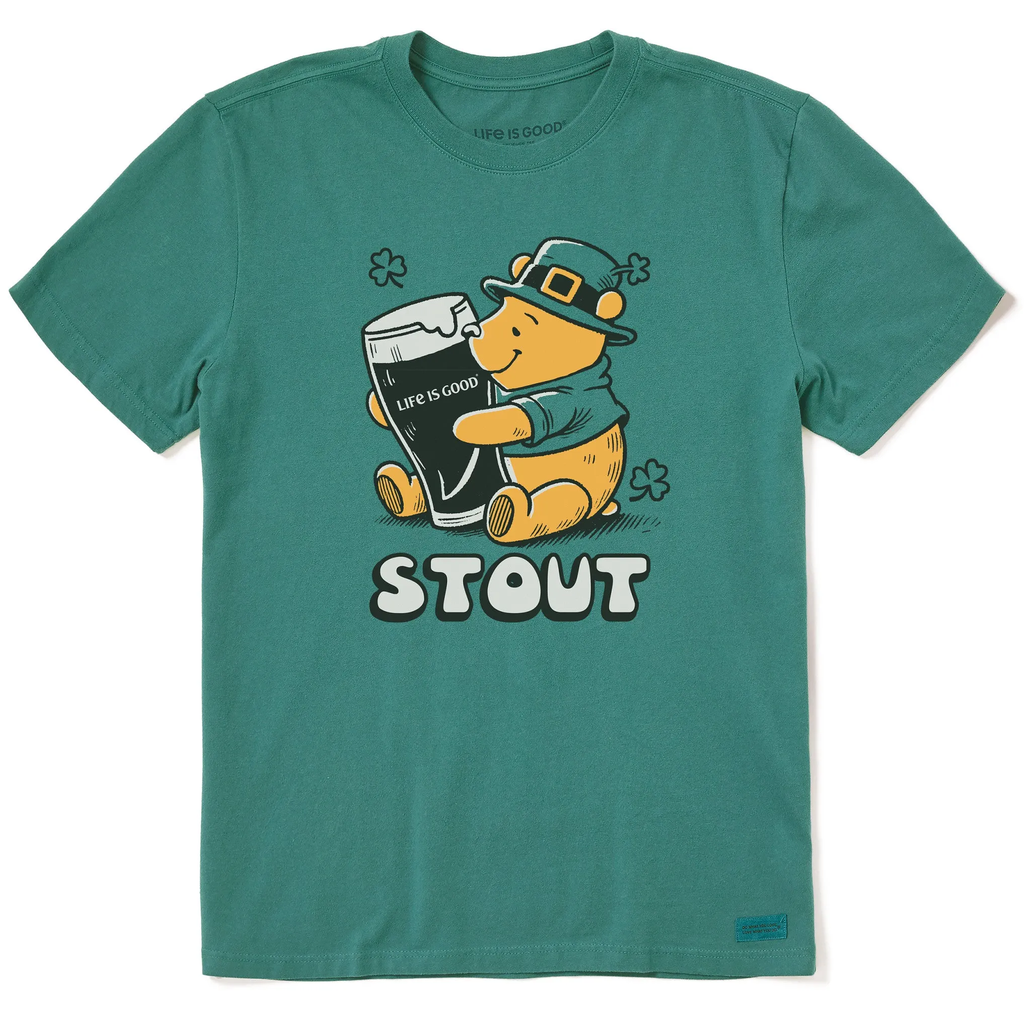 Men's Stout Winnie Short Sleeve Crusher Tee sequined details