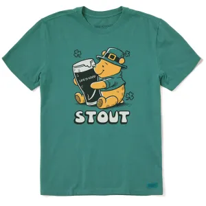 Men's Stout Winnie Short Sleeve Crusher Tee sequined details