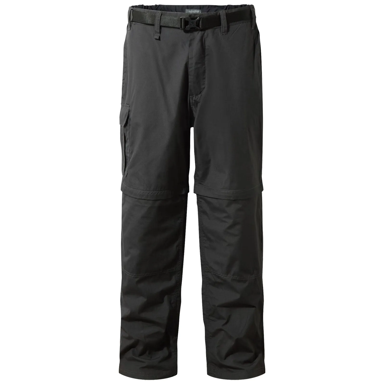 Craghoppers Mens Kiwi Convertible Trousers Black Pepper hiking clothes