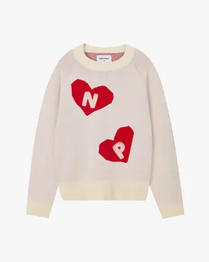 Office Casual Cor Knit Sweater Off-White