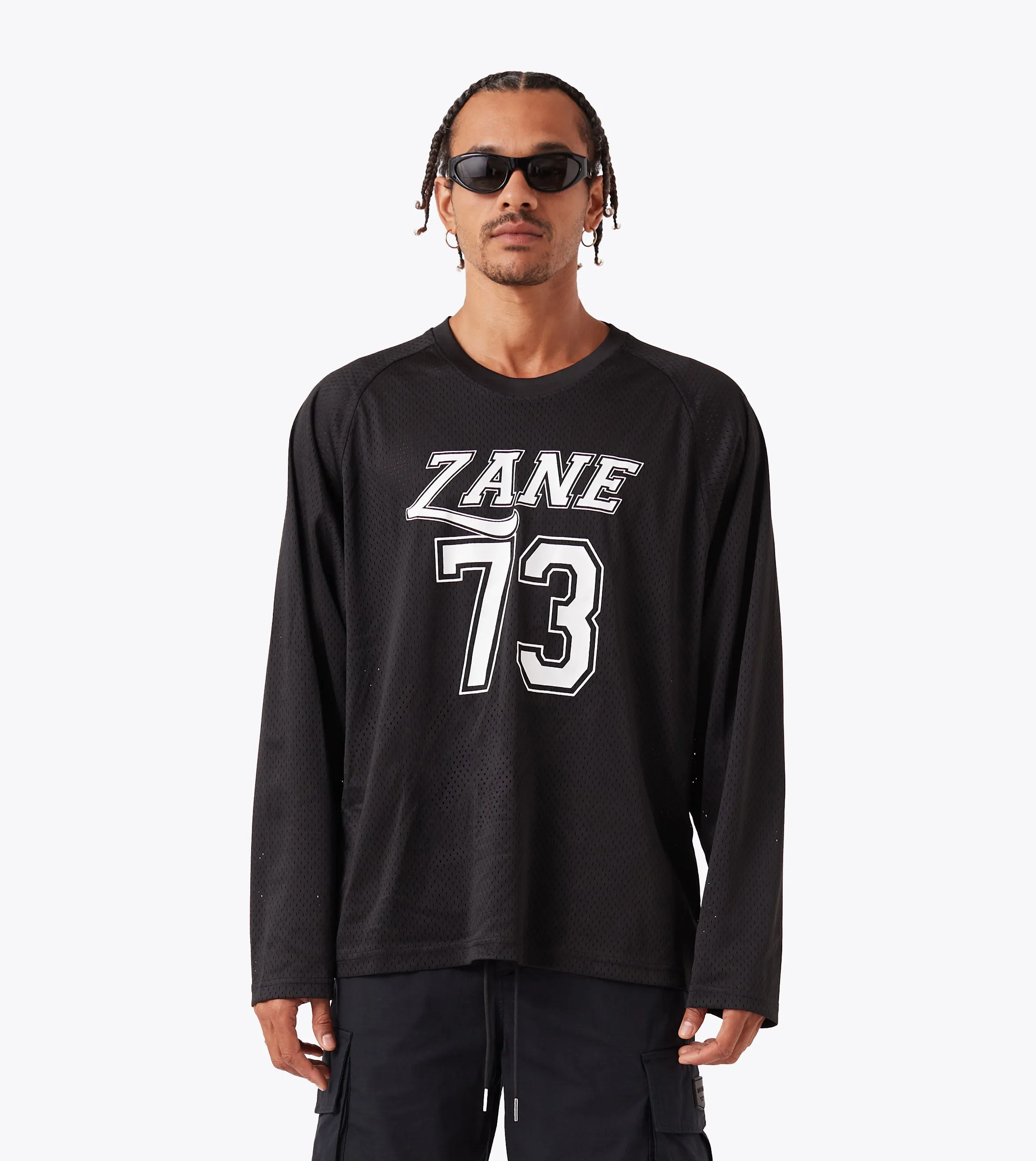 73 Hockey Jersey Black Soft and breathable Effortless Look