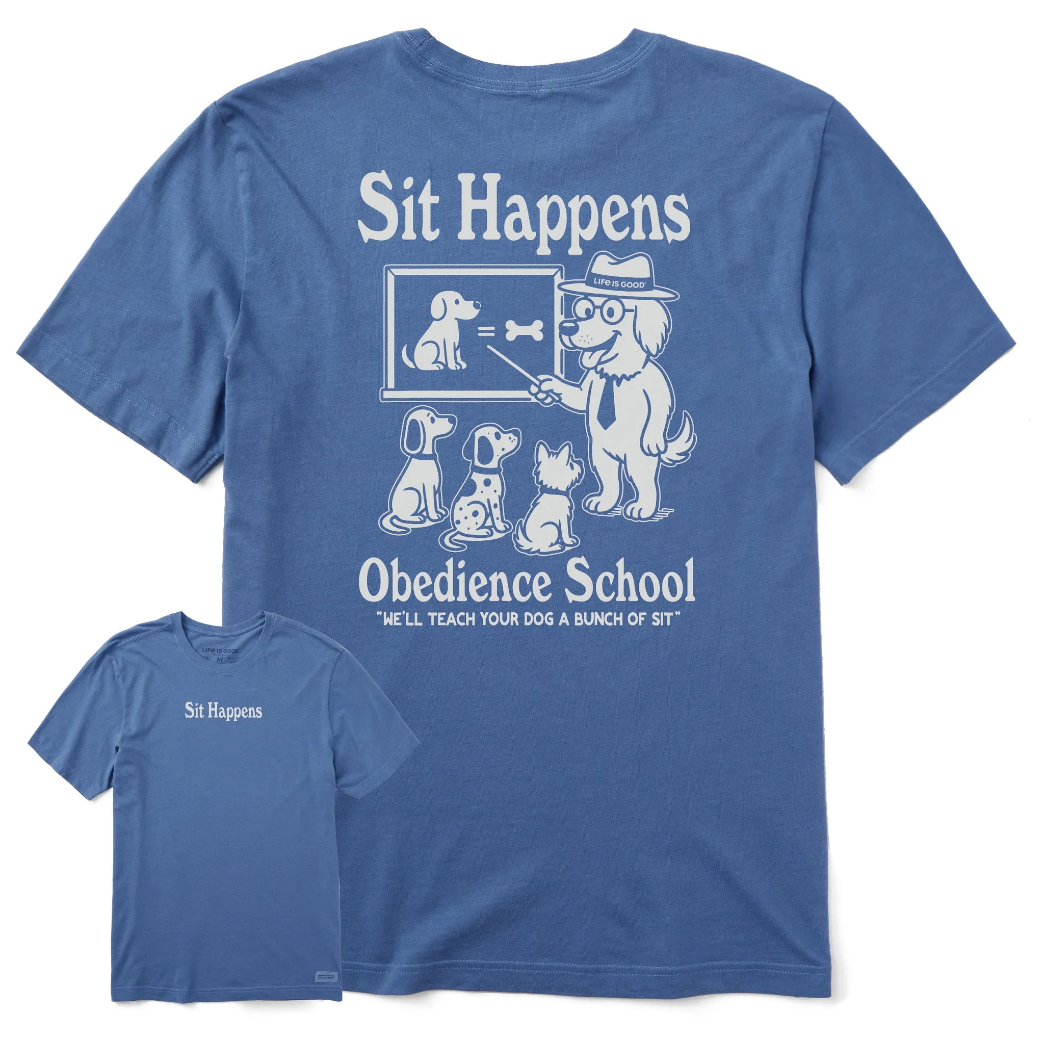 Men's Sit Happens Short Sleeve Tee Sporty Appeal Breathable Look