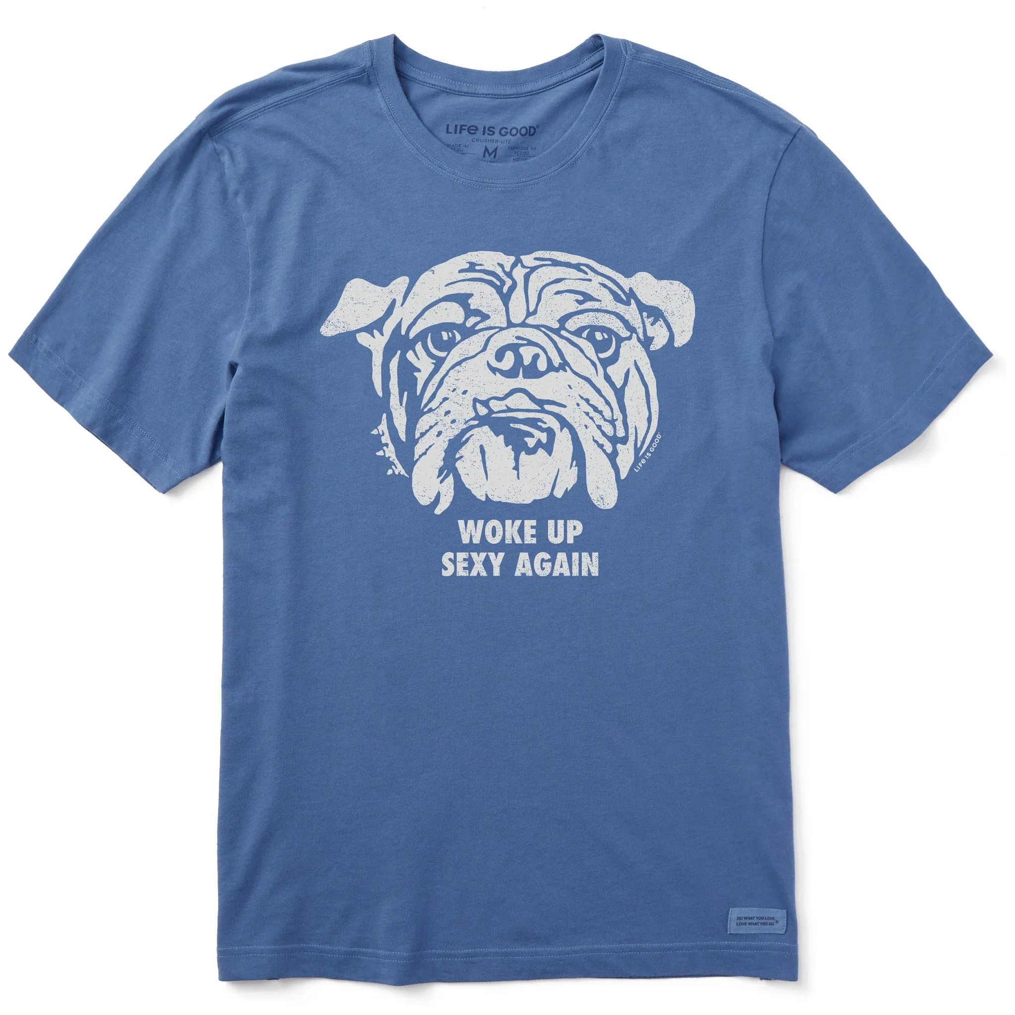 tall size Men's High-Low Bulldog Short Sleeve Tee