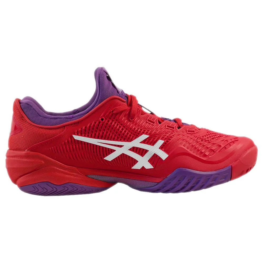 Asics Men's Court FF 3 Novak - Classic Red/White Shock Absorbing Padded collar