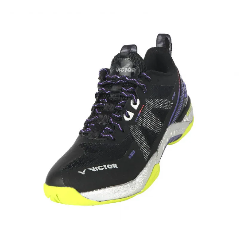 Performance Lock Prime Victor S82III Professional Badminton Shoes (Black)