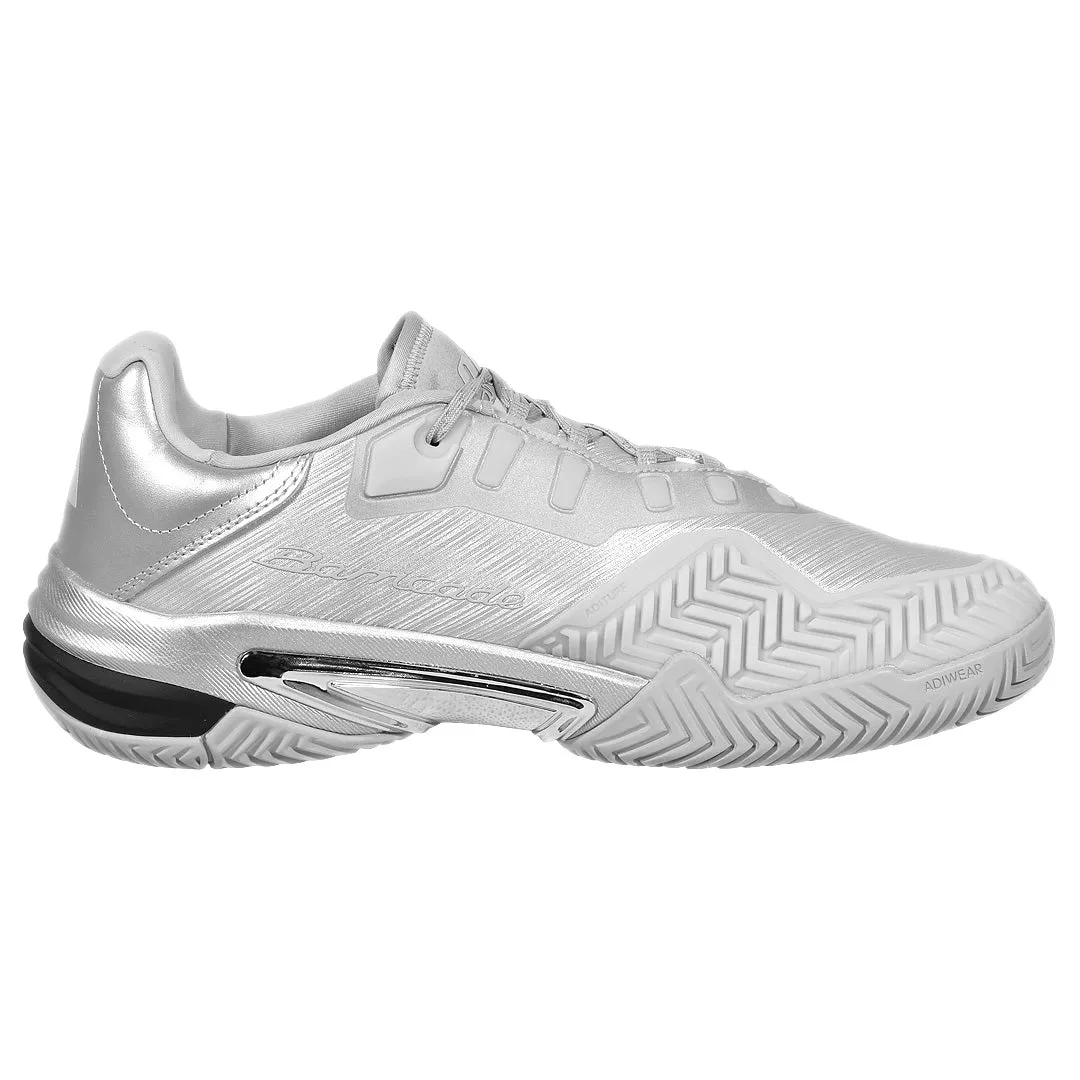 adidas Men's Barricade 13 - Silver Metallic/Dash Grey Reinforced toe synthetic leather