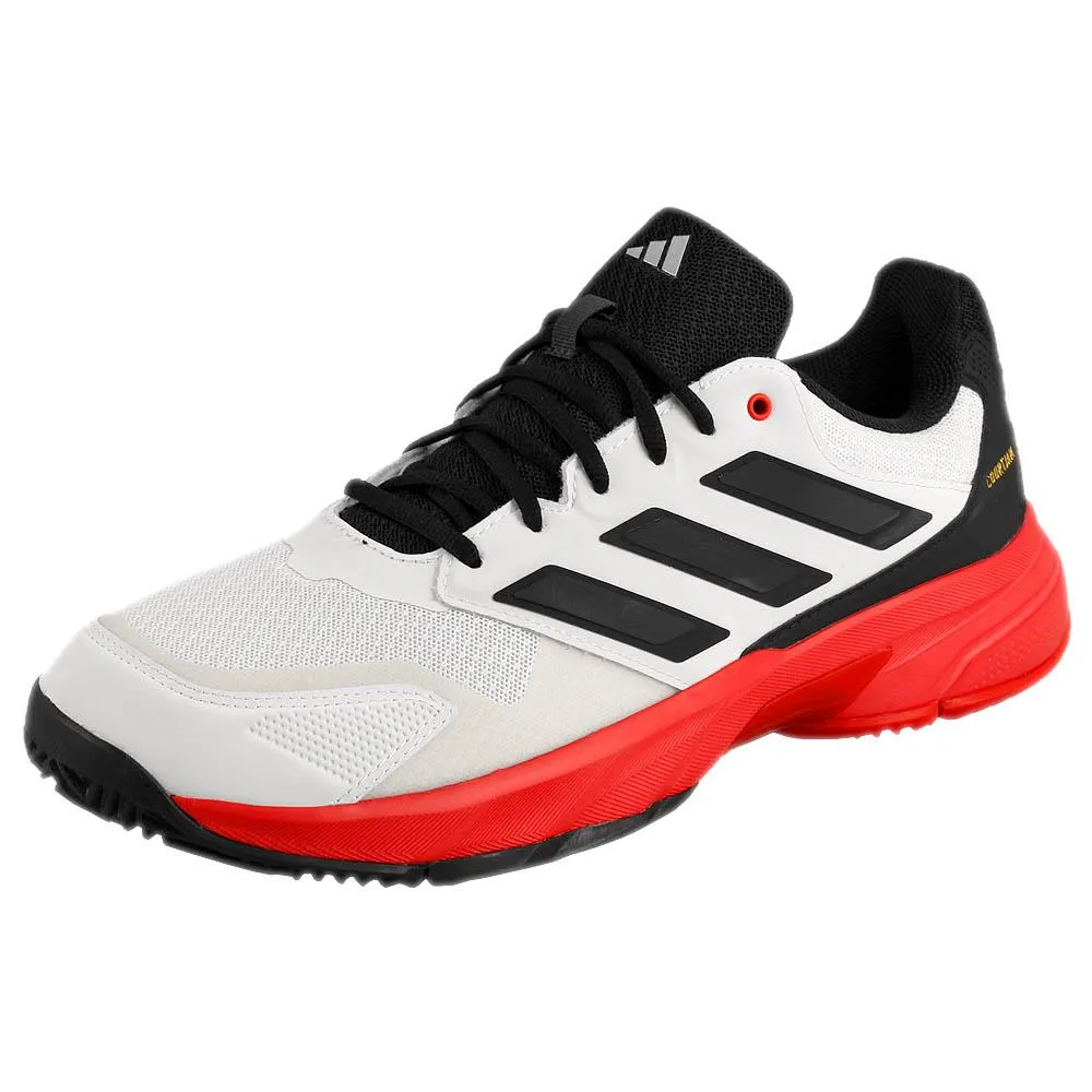 adidas Men's CourtJam Control 3 - White/Lucid Red Supportive structure Stylish Look