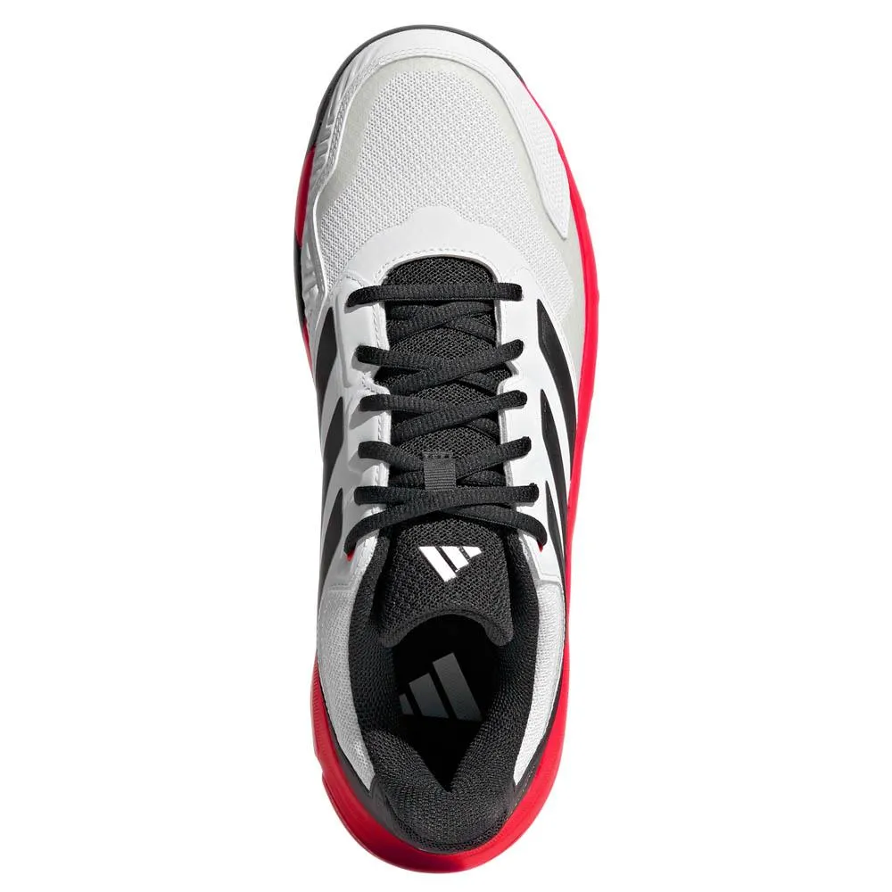 adidas Men's CourtJam Control 3 - White/Lucid Red Abrasion resistant