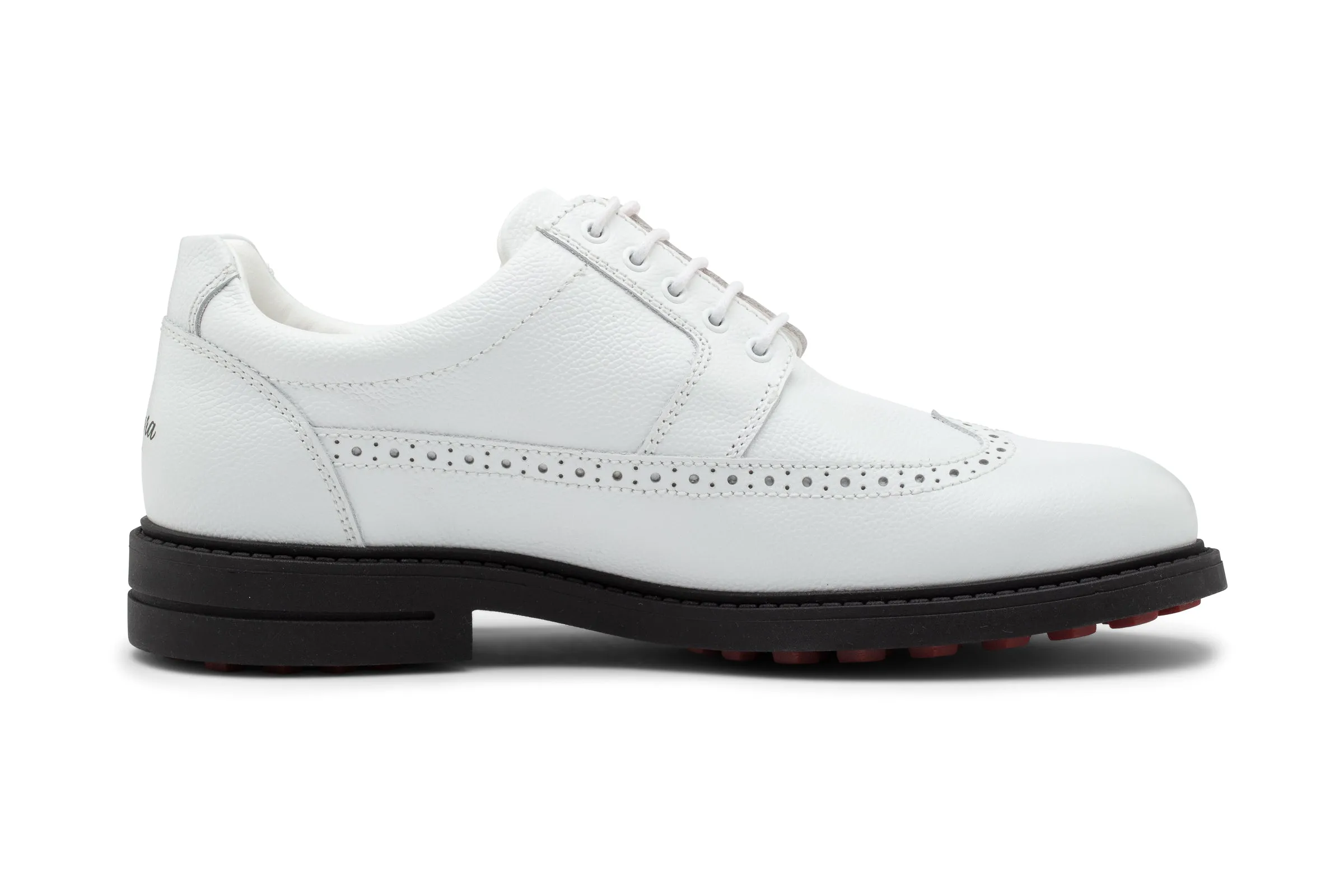 Eagle 01 White  Men's Golf Shoes  E001-01 Lock Heel Classic Walk