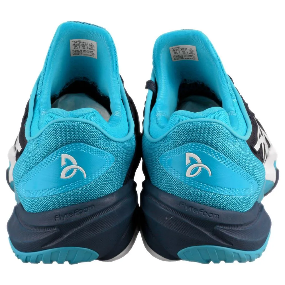 Sturdy Build Asics Men's Court FF 3 Novak - Blue Expanse/White