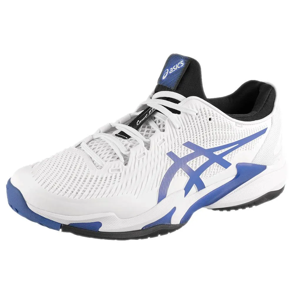 Stable base Zip   Up Style Asics Men's Court FF 3 - White/Sapphire