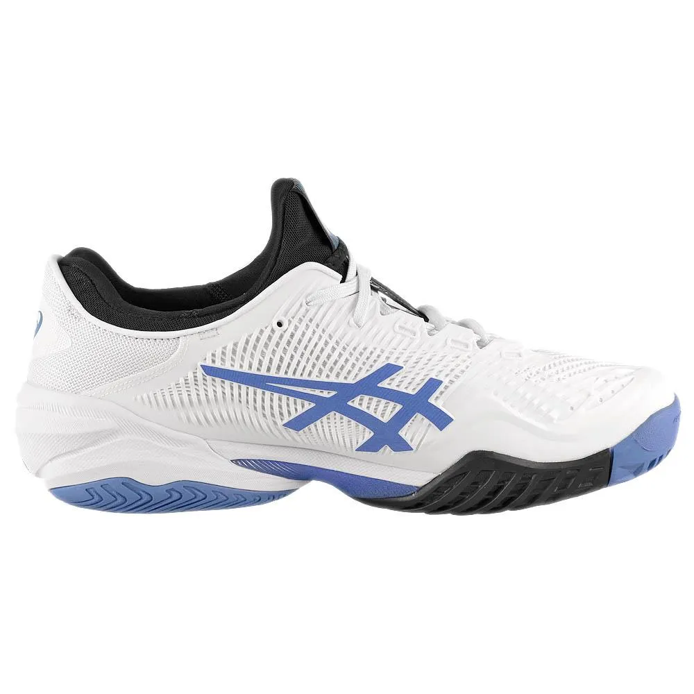 Flexible Tongue Asics Men's Court FF 3 - White/Sapphire