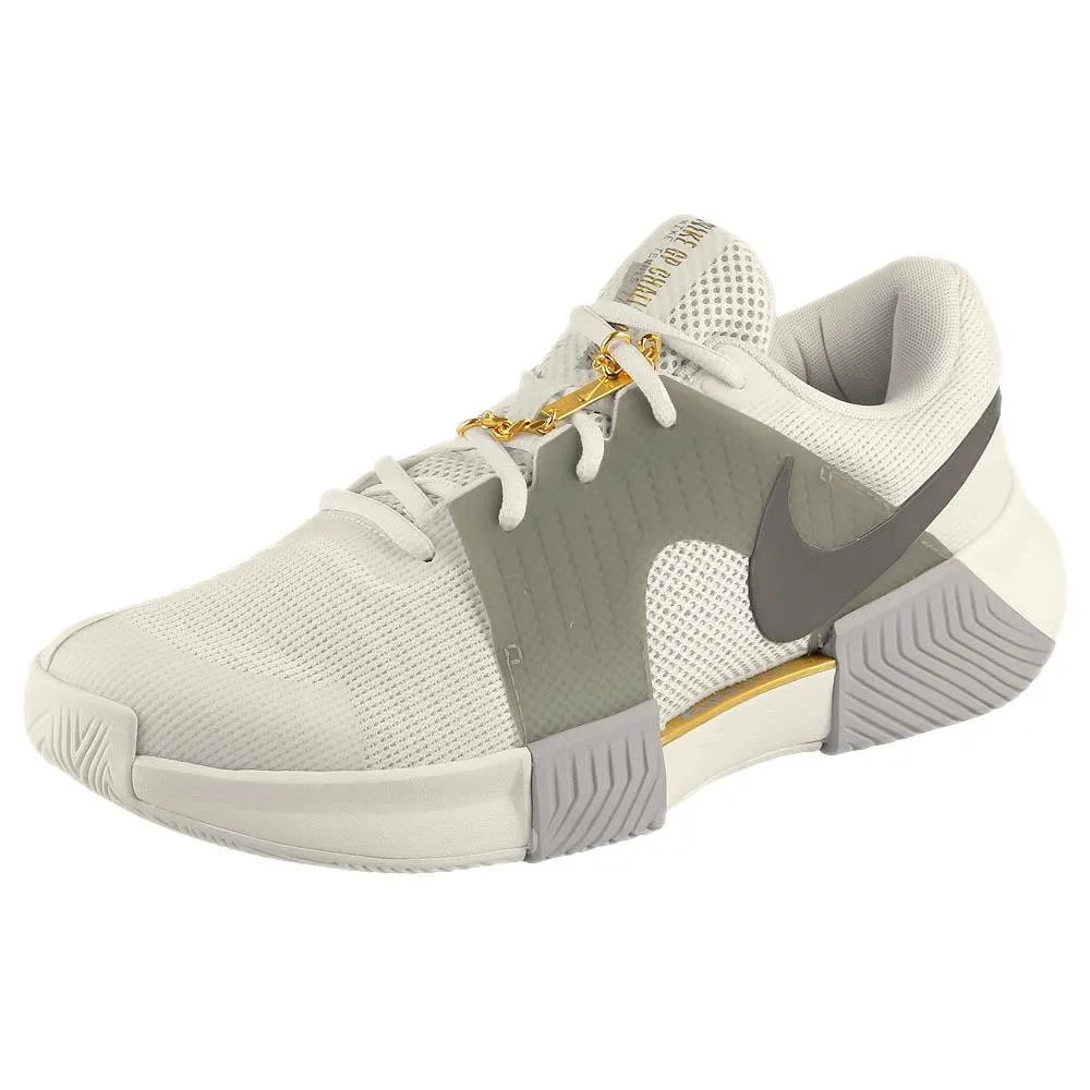 Slip Resistant Breathable mesh Nike Men's Air Zoom GP Challenge 1 - Premium - Phantom/Metallic Pewter