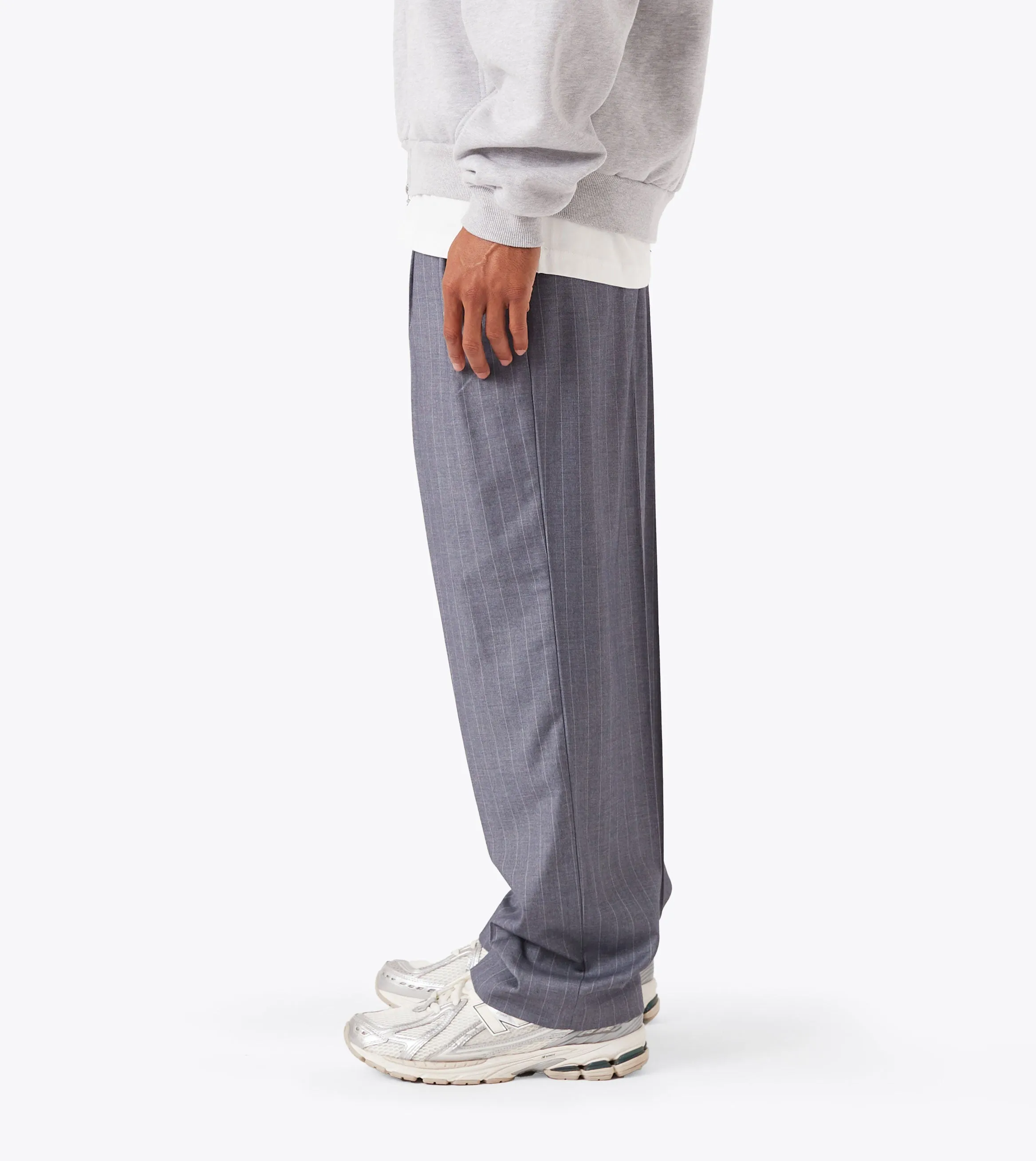 Pinstripe Flow Pant Grey Dynamic Fit