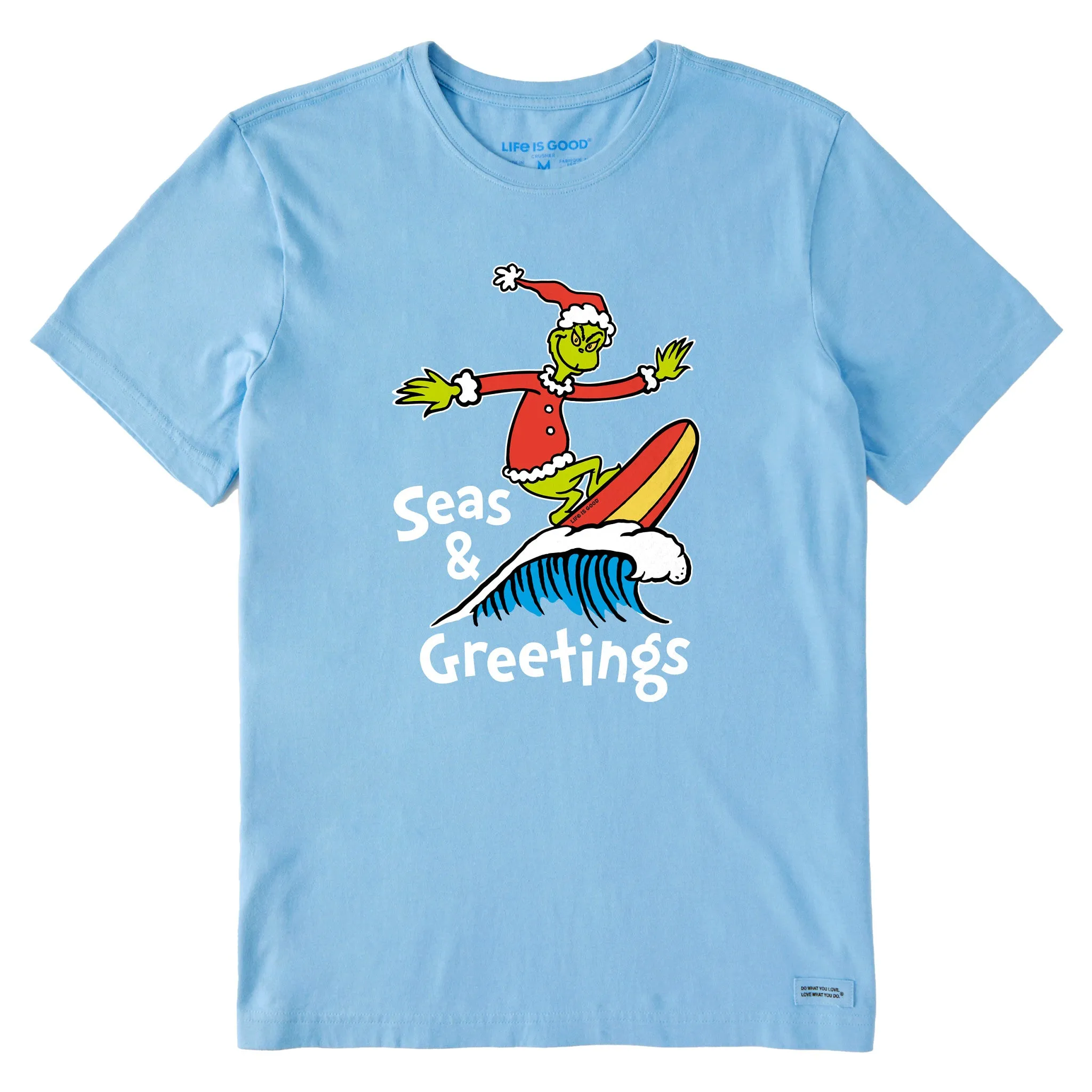 Relaxed Everyday Wear Everyday Casual Men's Seas & Greetings Grinch Short Sleeve Crusher Tee