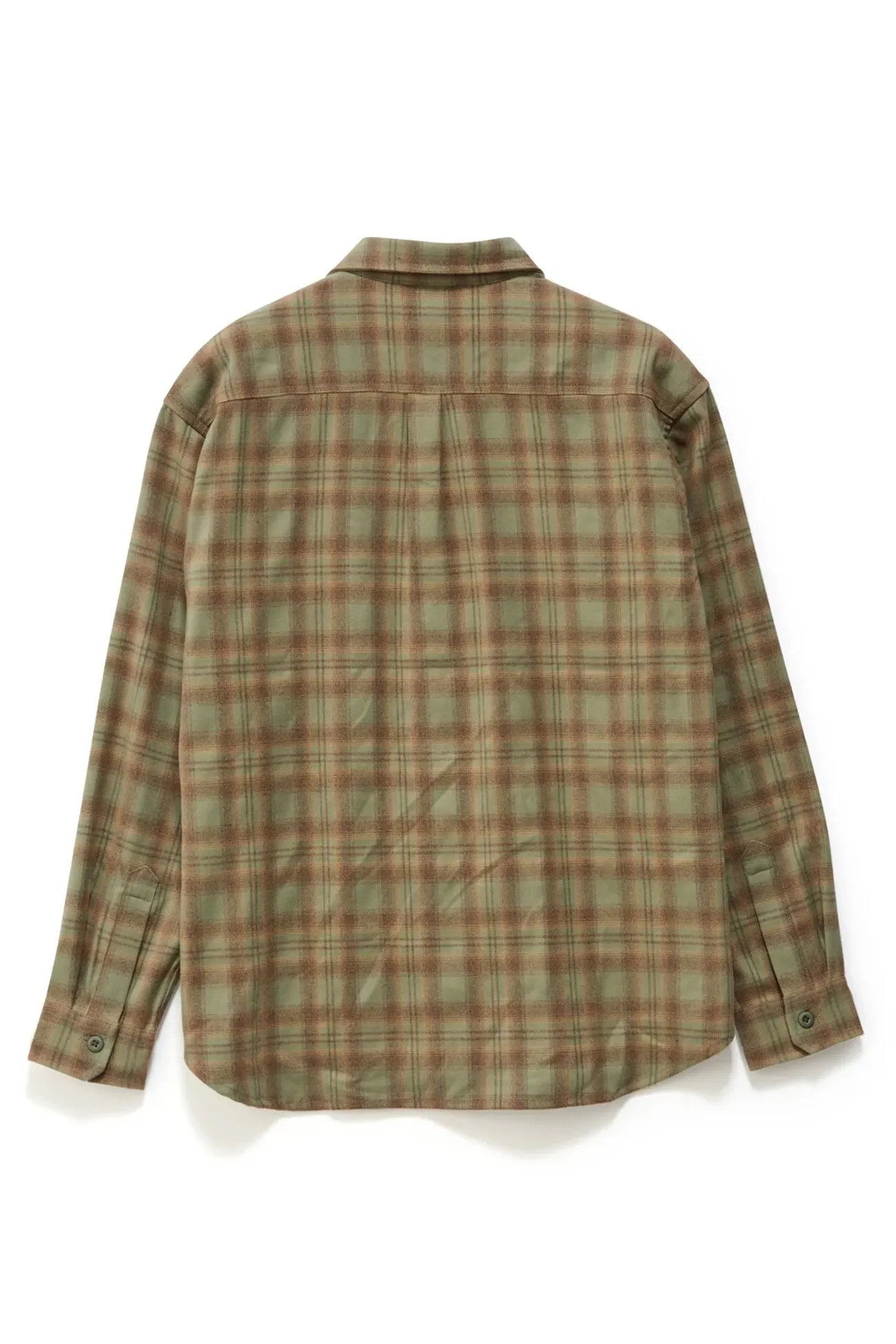 Plaid Long Sleeve Overshirt Sage Chic Comfort Long sleeved warmth