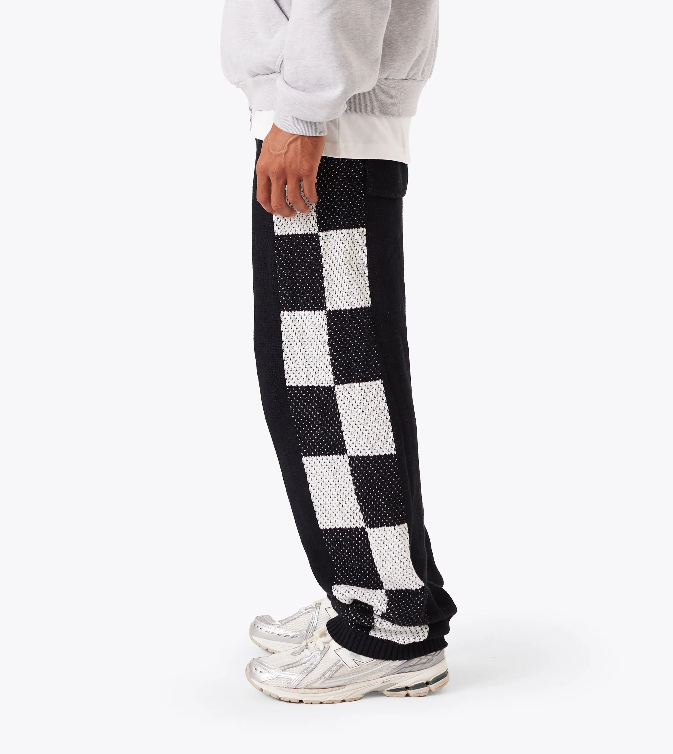 Checker Lounge Pant Black StaticDissipative