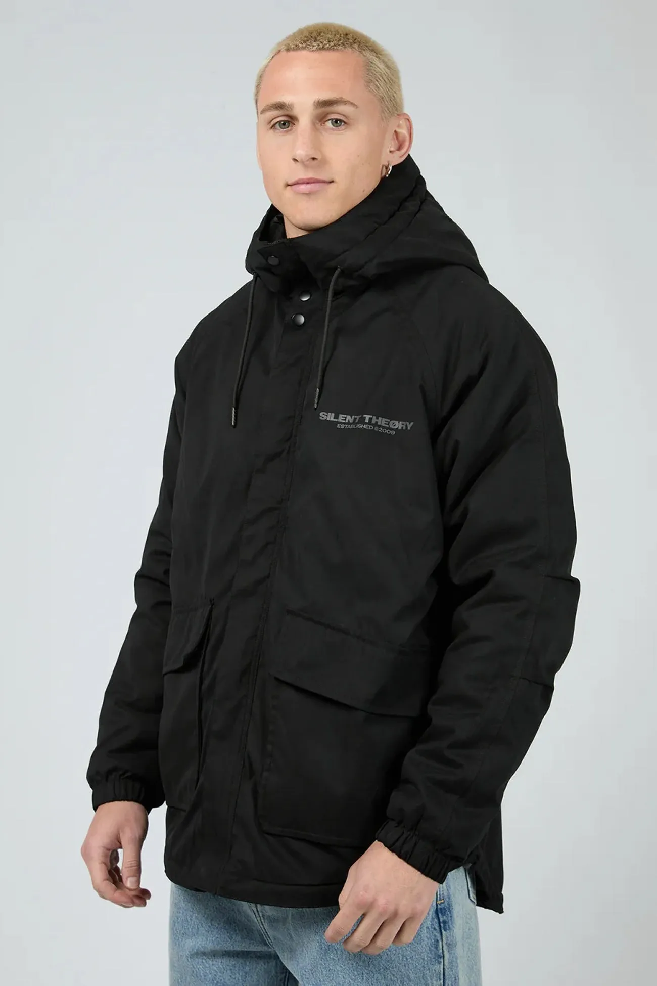 Setback Jacket Black Detachable Layers Daily Commute Wear